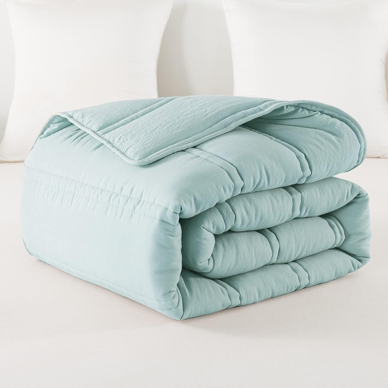 AnnaZ Home 3PC Comforter Set Light Blue Twin XL