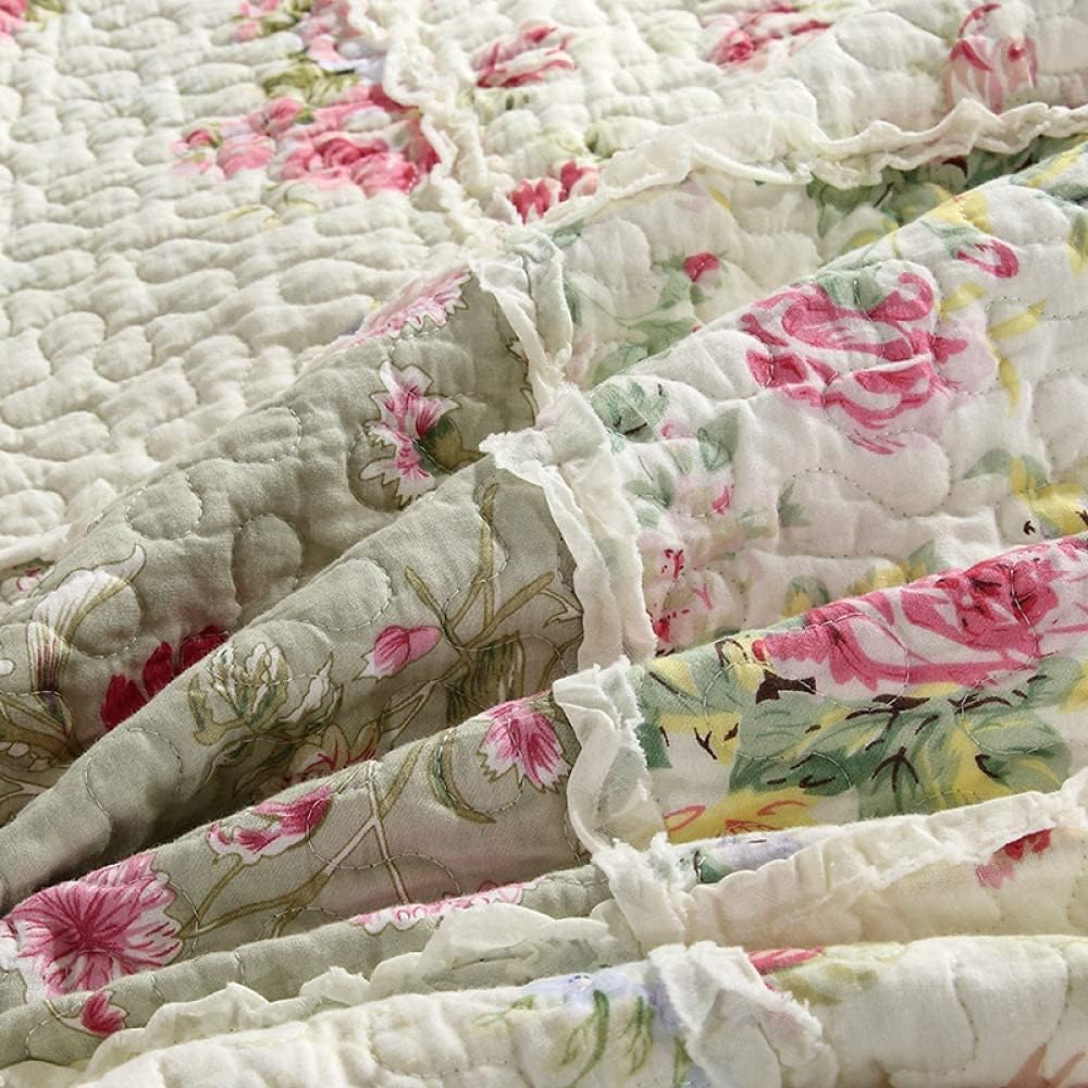 Wrinkle-Resistant Cotton Quilt Set Super King Size