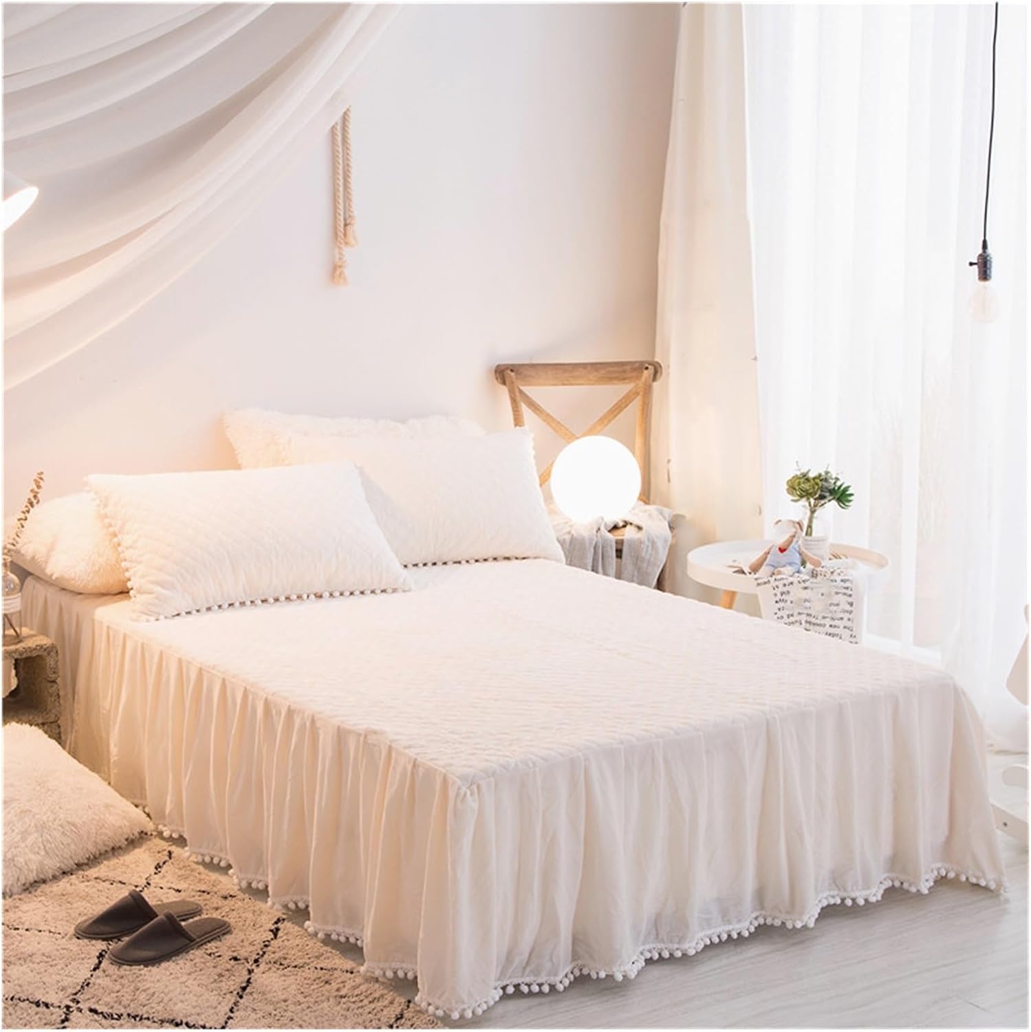 4Pcs Green Plush Velvet Duvet Cover Set Super King