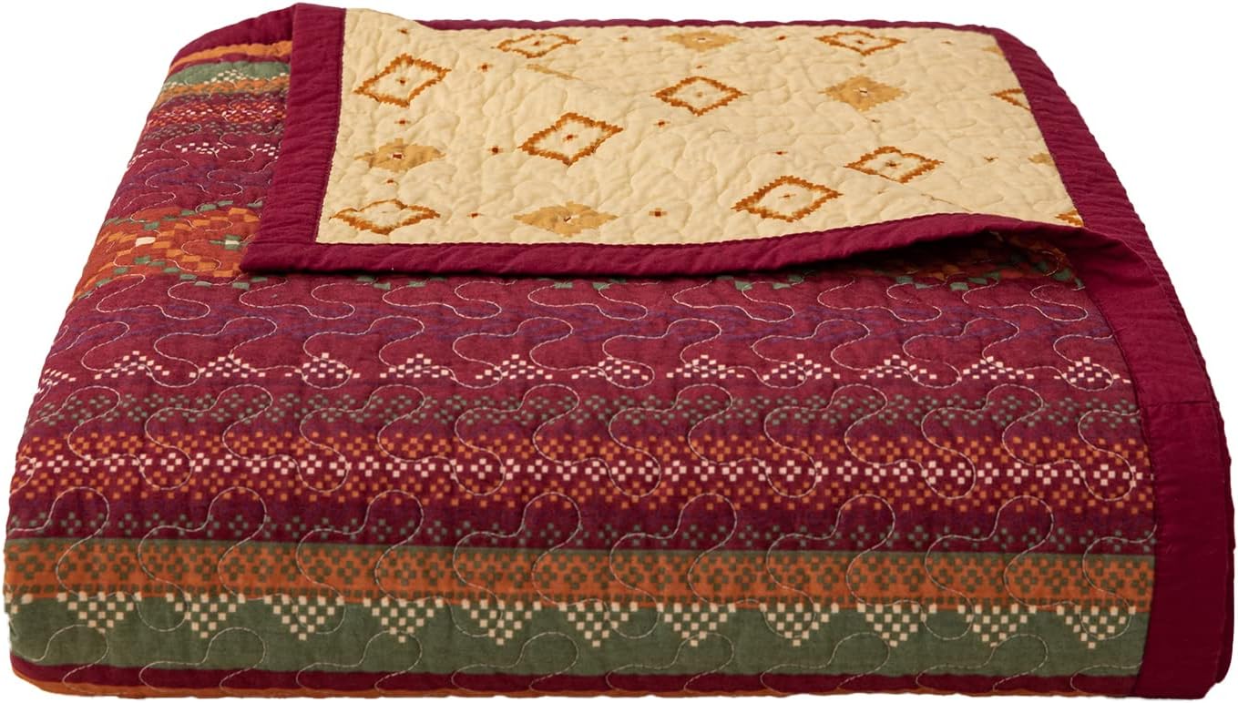 H HIEND ACCENTS Paseo Road Solace 3 Piece Quilt Set