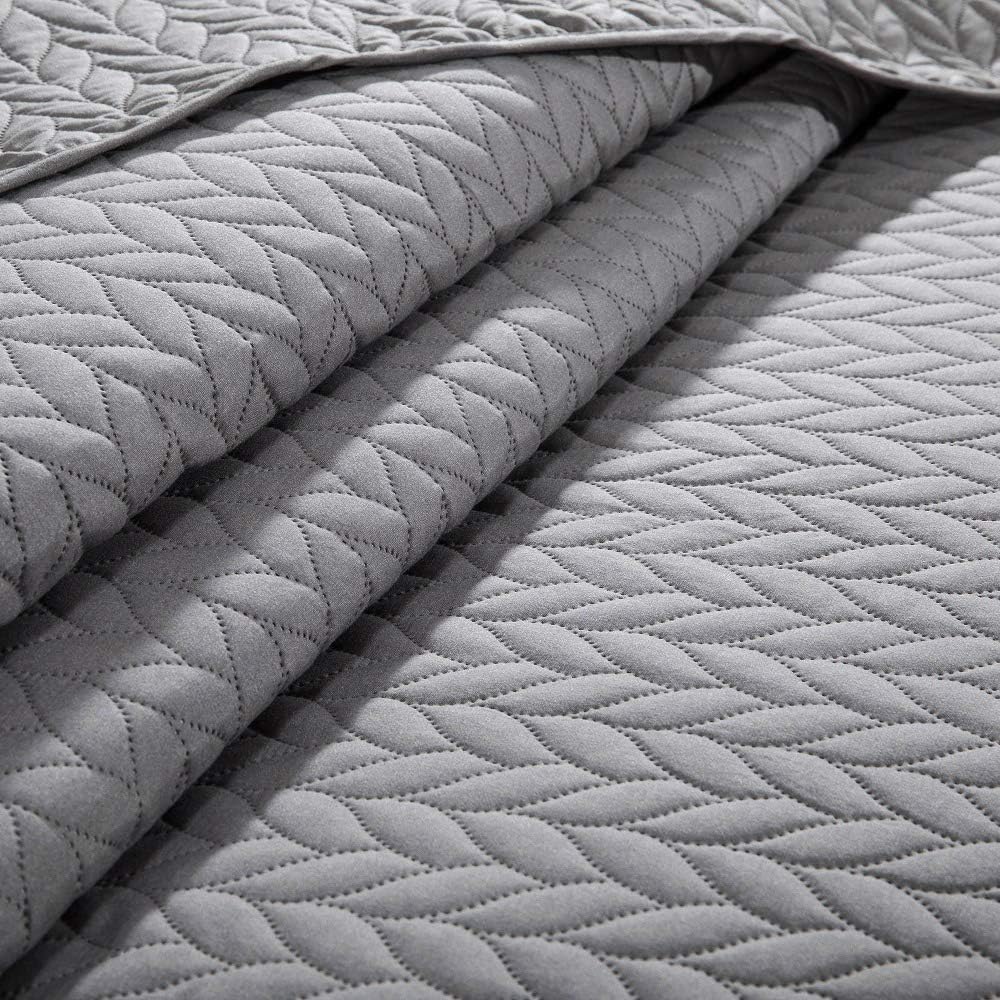 MOONLIGHT20015 Twin Quilt Set with Pillow Sham for All Seasons