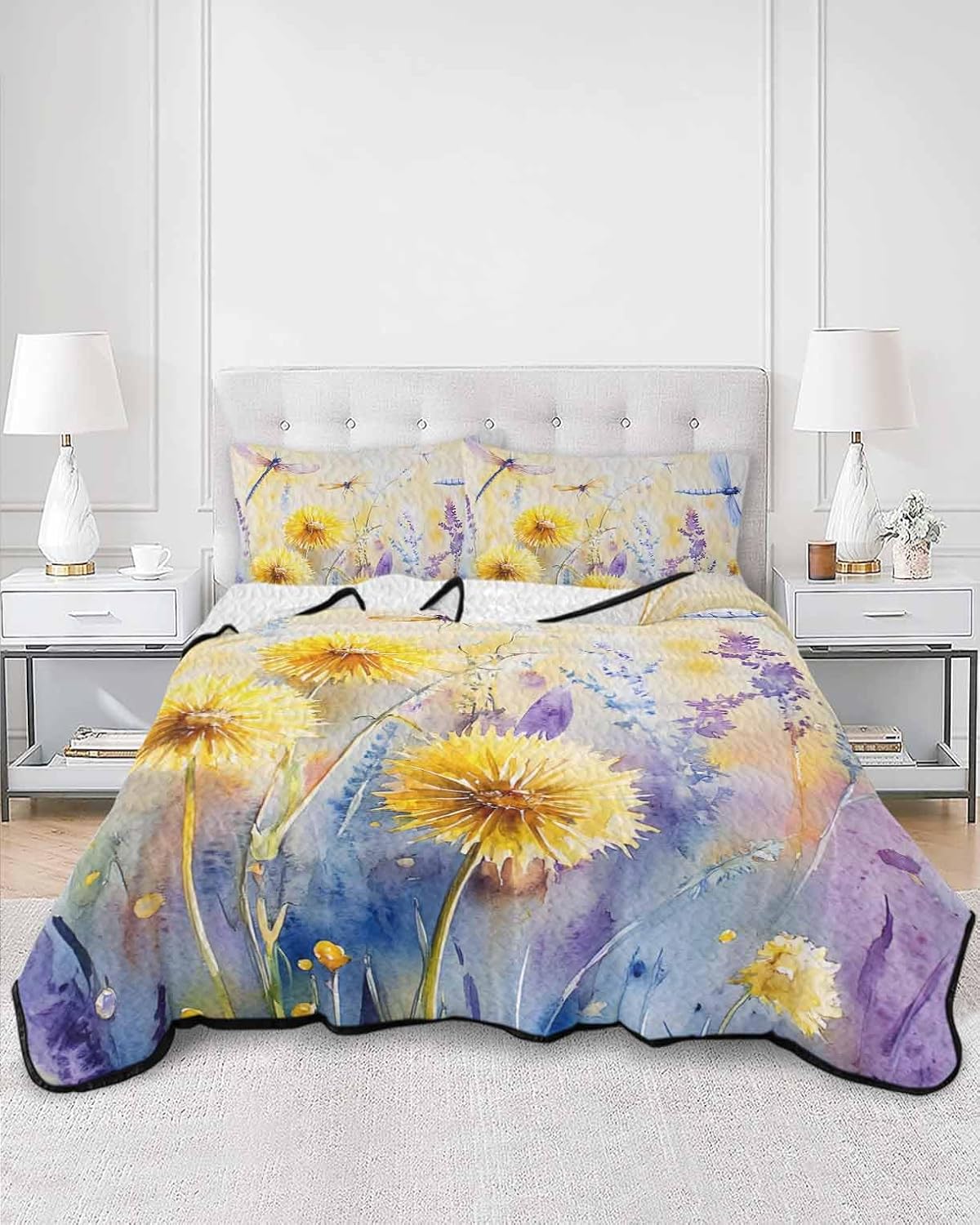 Stongaro Twin XL Quilt Set 3 Pieces Breathable Comforter 1