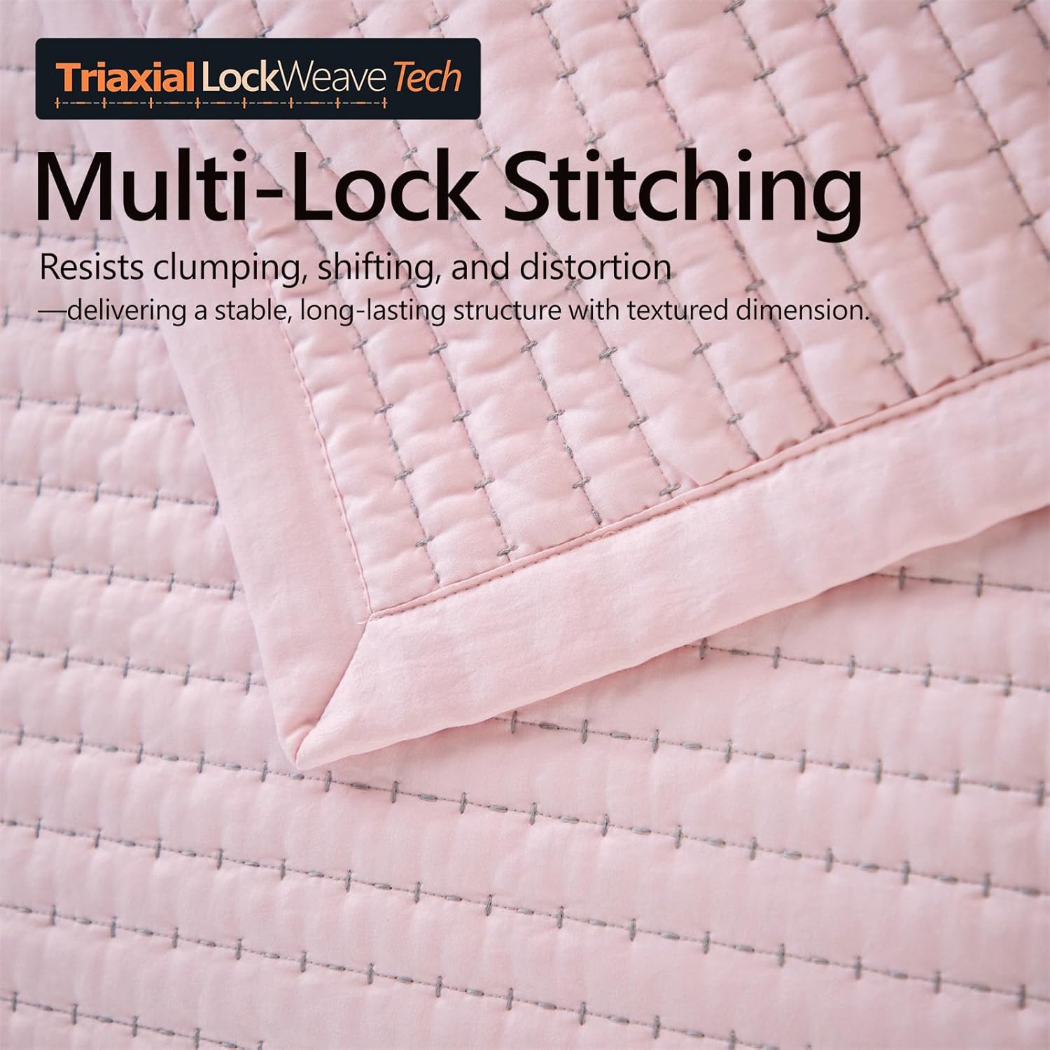DAWNDIOR Max Oversized Quilt Set Pink