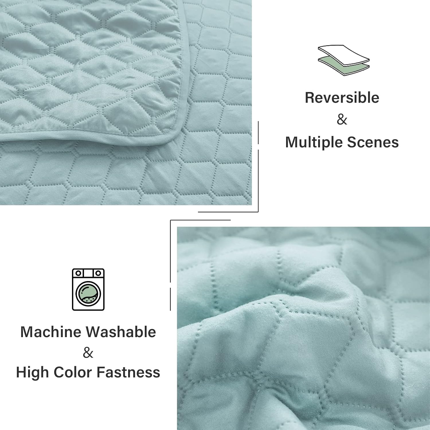 Exclusivo Mezcla Reversible King Size Quilt Set