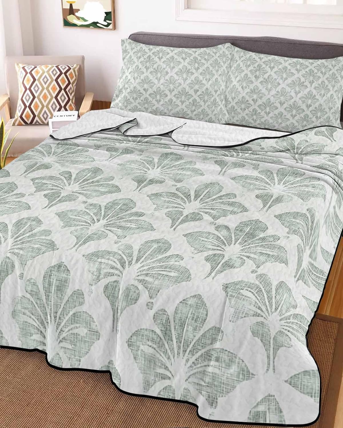 RisQiten Twin XL Quilt Set with Shams