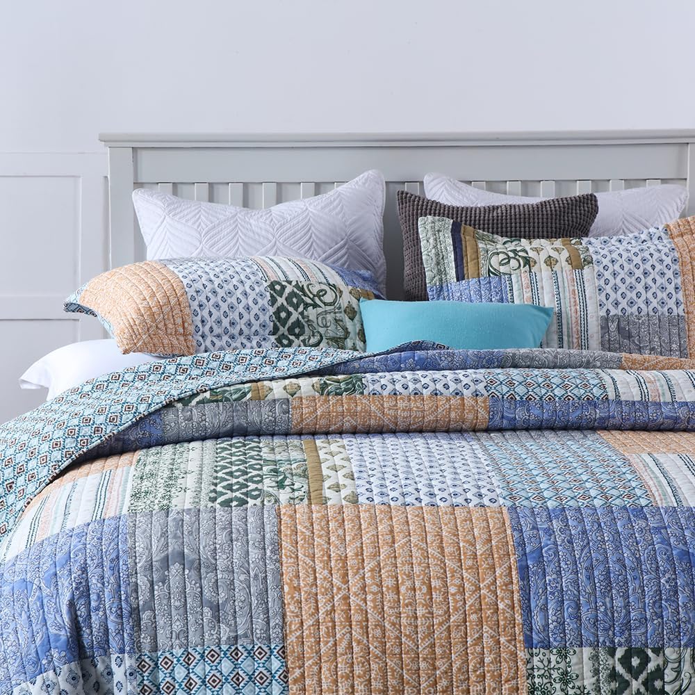 Autumn Dream Reversible Cotton Quilt Set King Size 1