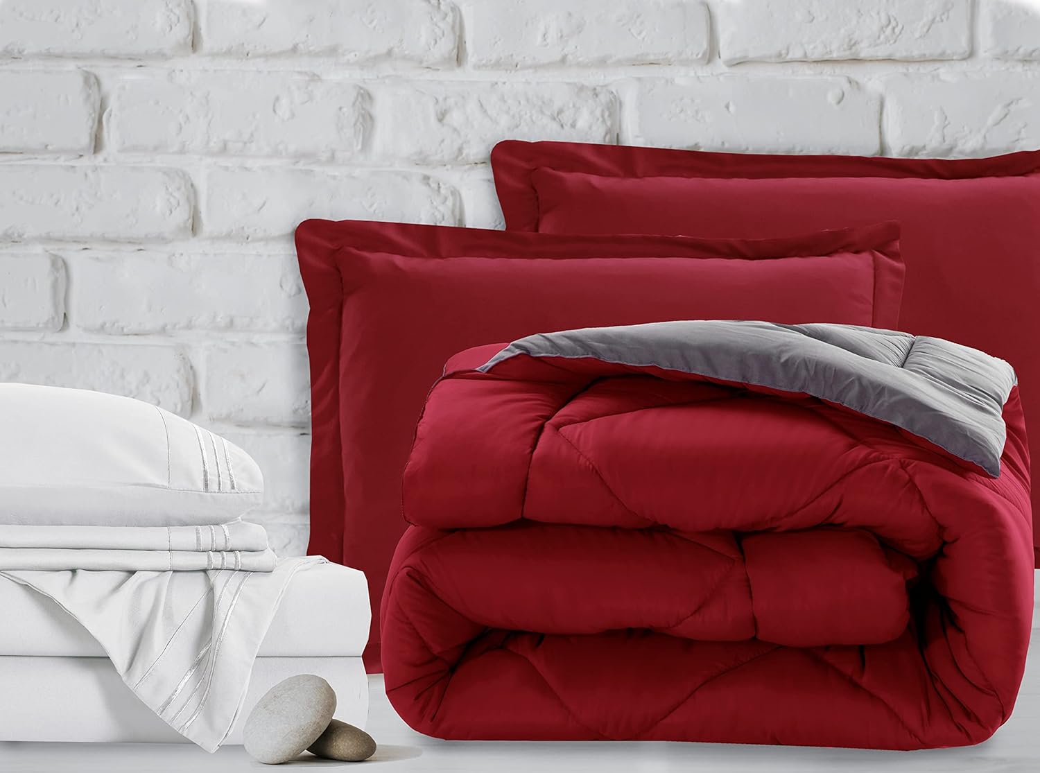 Elegant Comfort 7-Piece Queen Bed-in-a-Bag Set