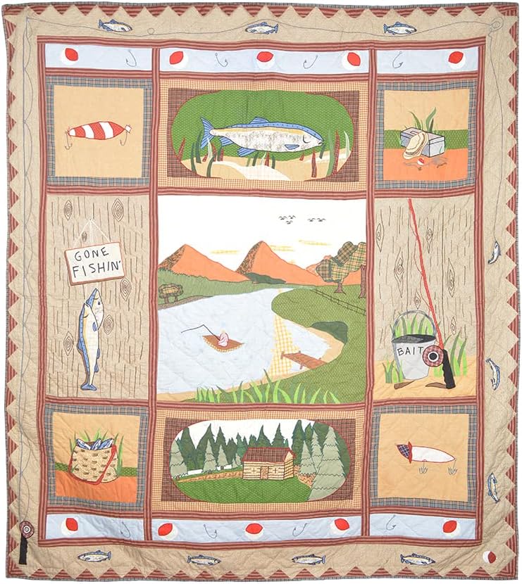 Patch Magic Quilts Fishing Break Set - 3 Pieces