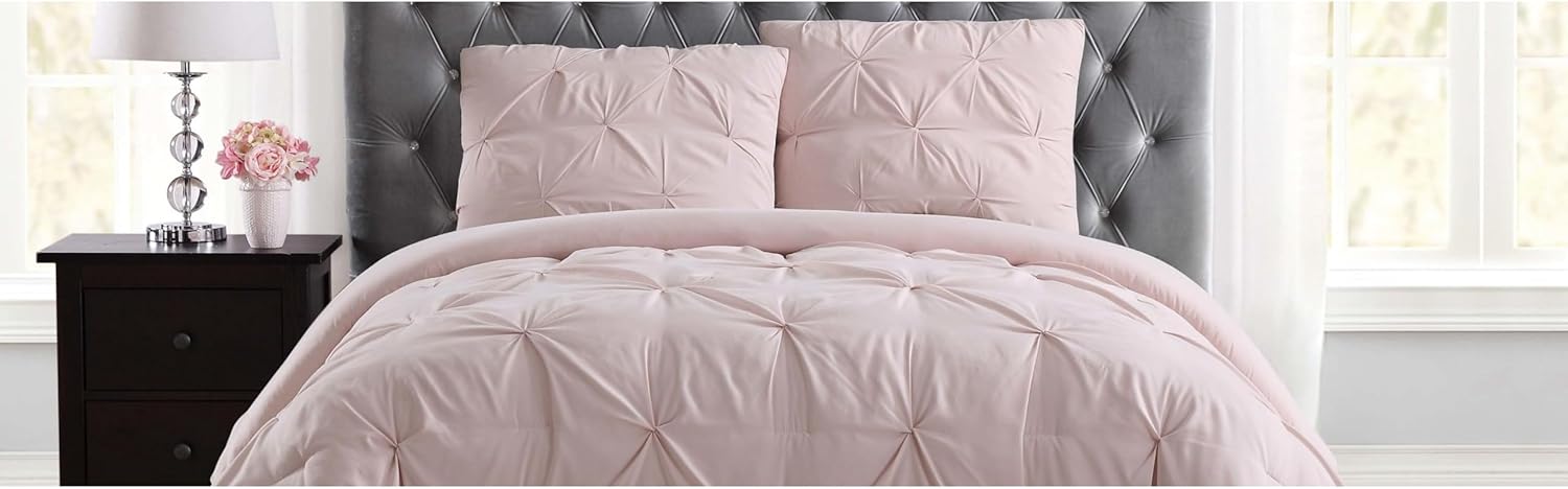 TRULY SOFT Pleated Comforter Set Twin XL 2-Piece