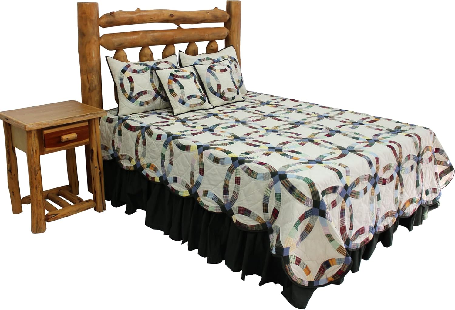 Patch Magic Cream Stone Wall Super Queen Quilt Set