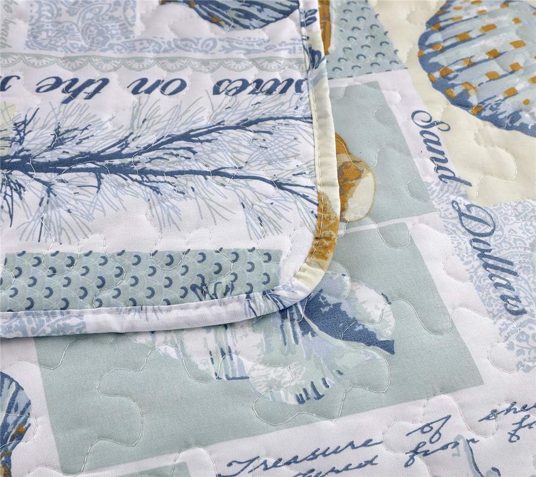 Junsey Ocean Beach Theme Quilt Set Twin Size