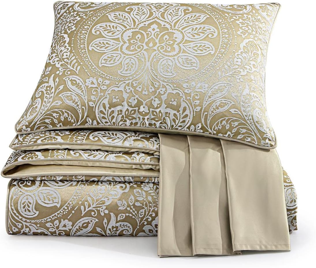 Croscill Helena King Comforter 4-Piece Set Champagne 1