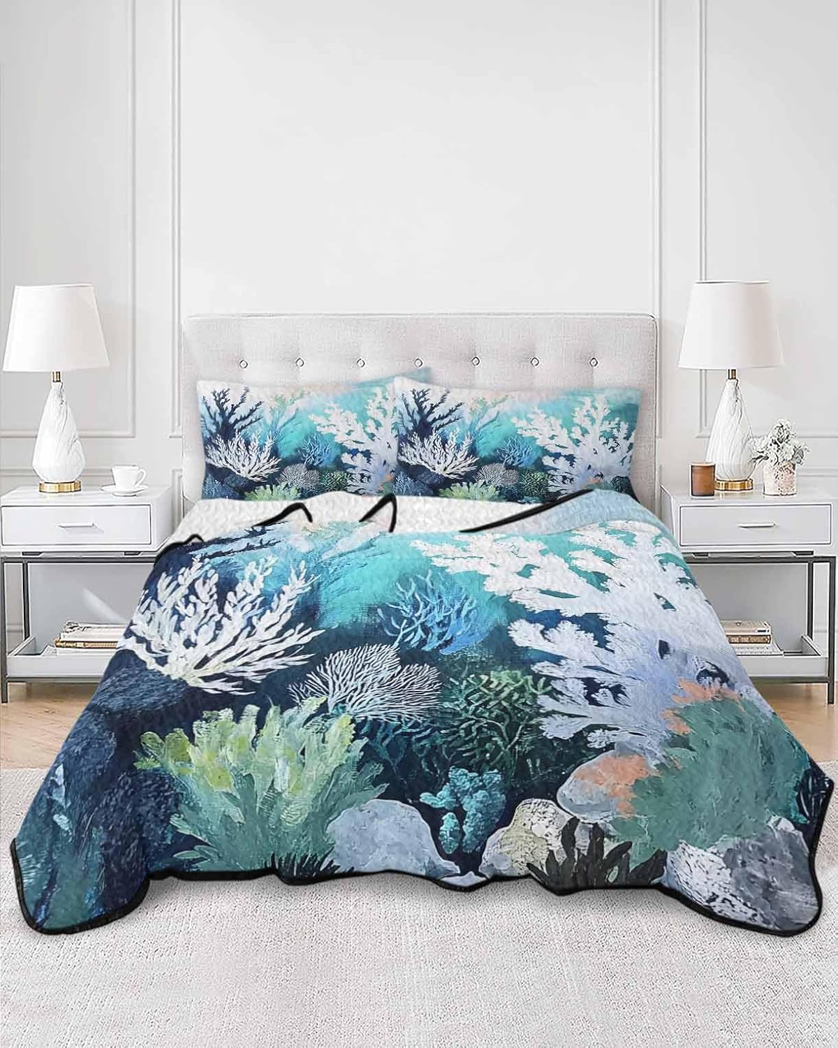TocaHome Summer Quilt Twin XL 68x98 Inch Set