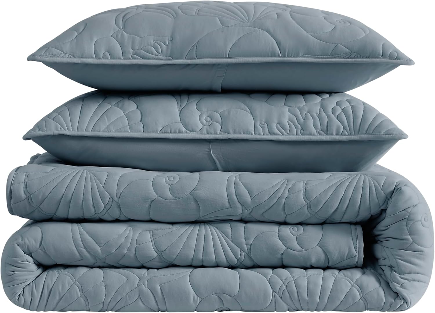 WDCOZY Coastal Beach Twin Quilt Set
