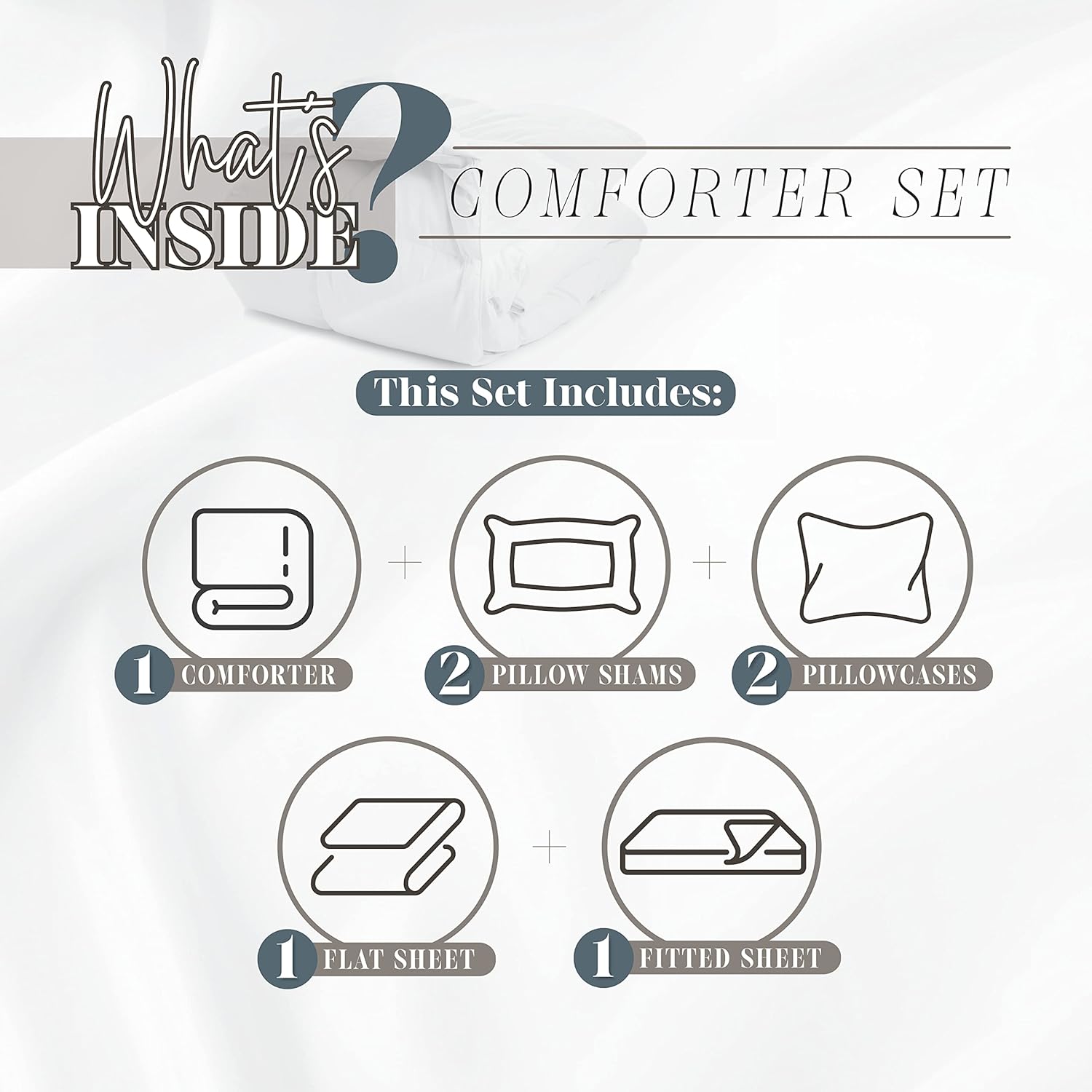 Elegant Comfort 7-Piece Queen Bed-in-a-Bag Set
