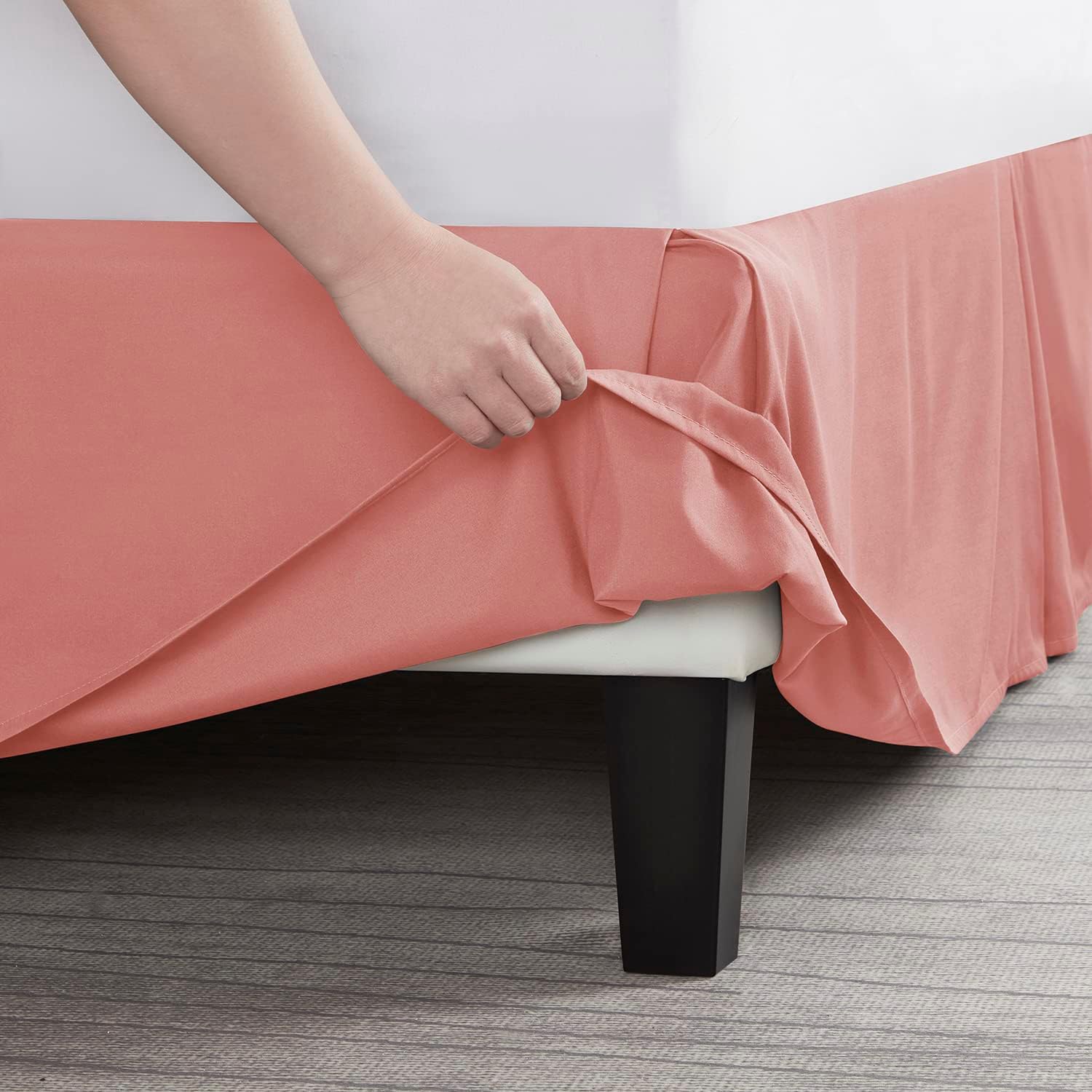 Nestl Misty Rose Full XL Bed Skirt