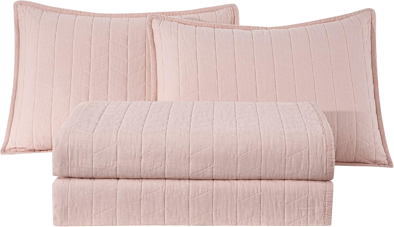 Chezmoi Madrid 3-Piece Cotton Quilt Set King Size