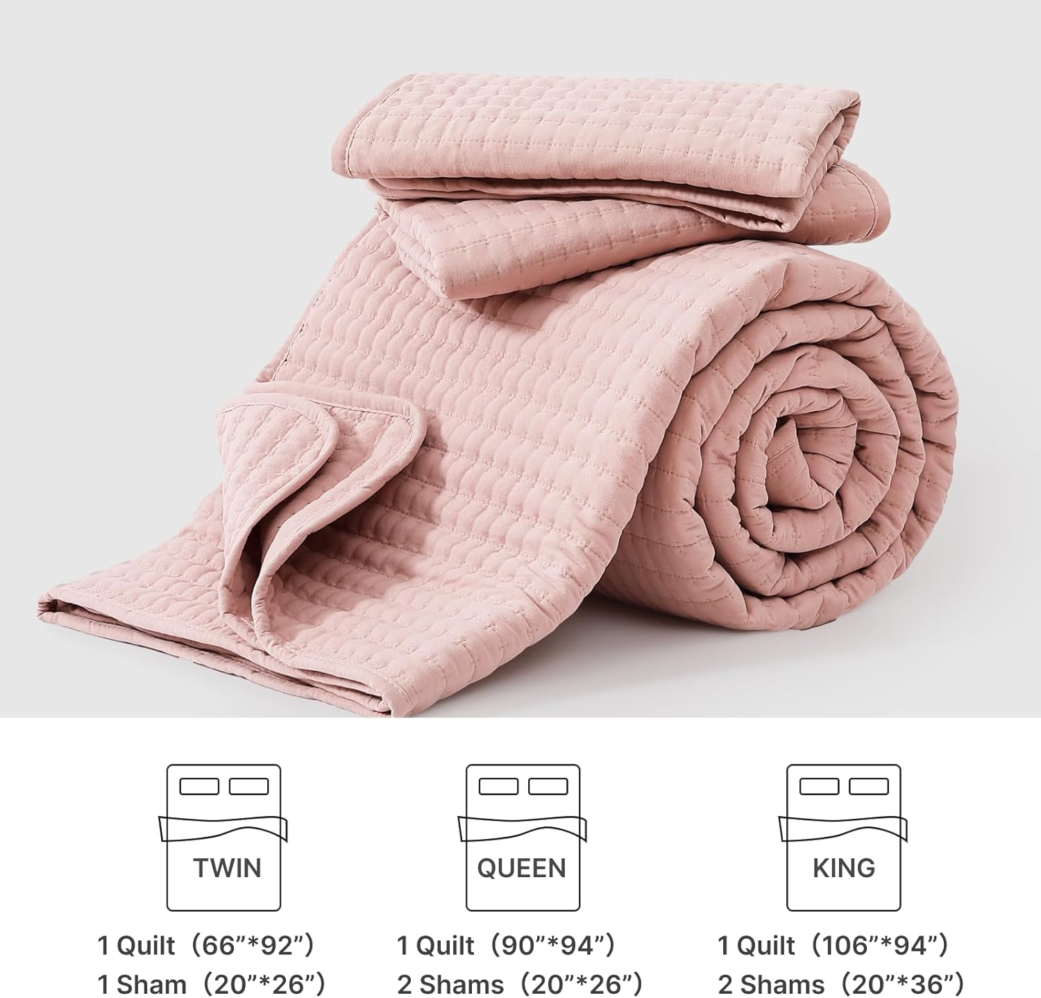 WRENSONGE Queen Size Quilt Bedding Set