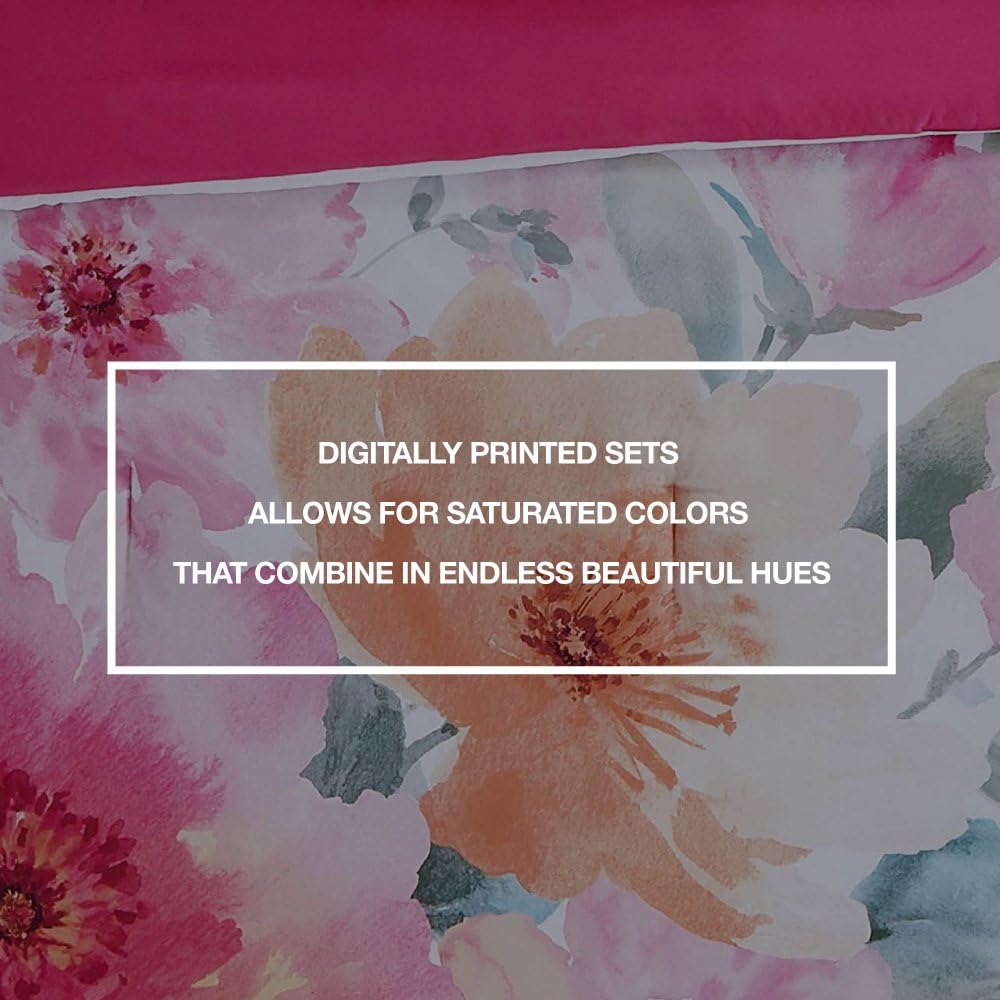Christian Siriano Floral Comforter Set Twin XL 2 Piece 1