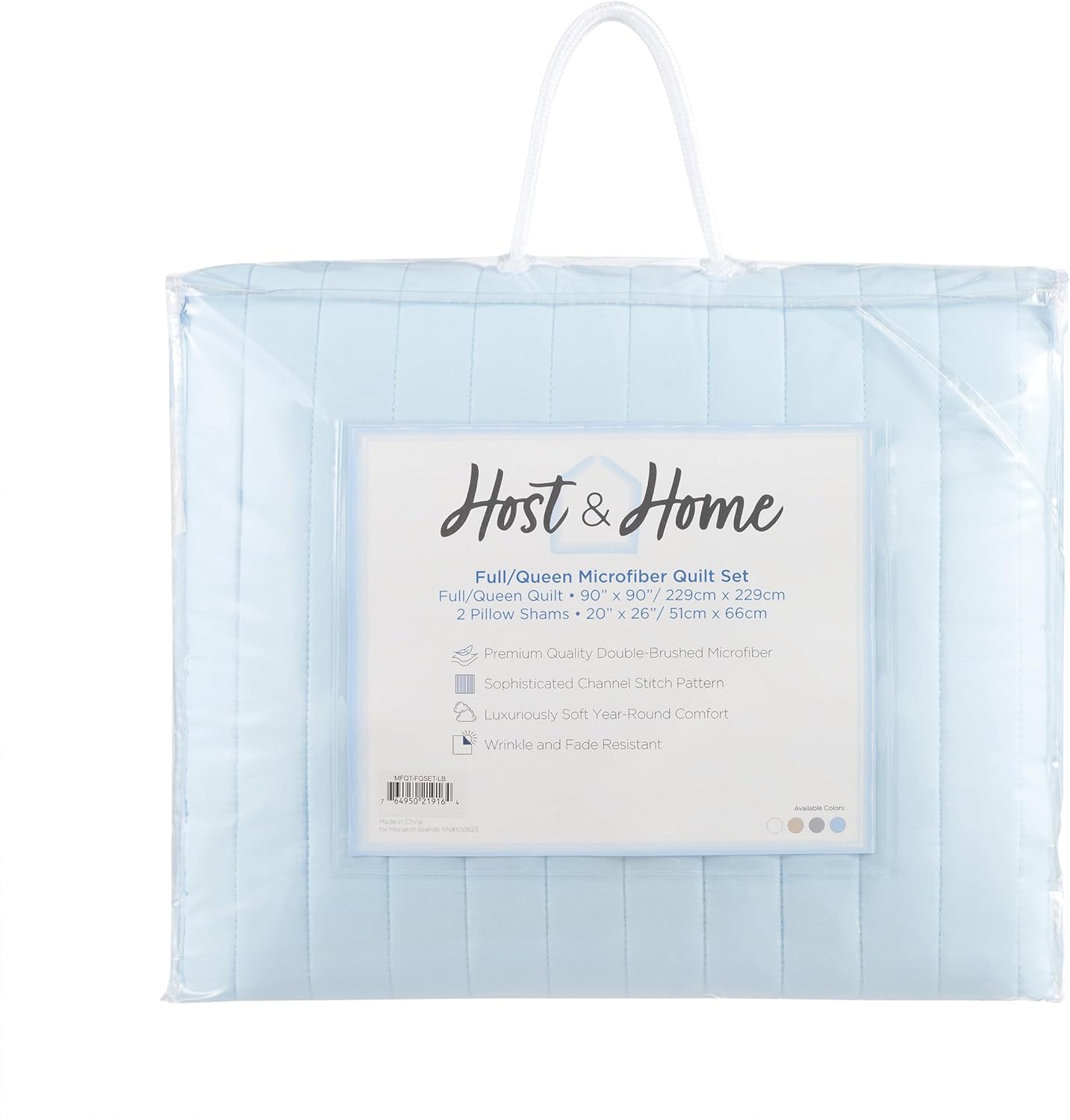 Arkwright Full Queen Quilt Set - Light Blue