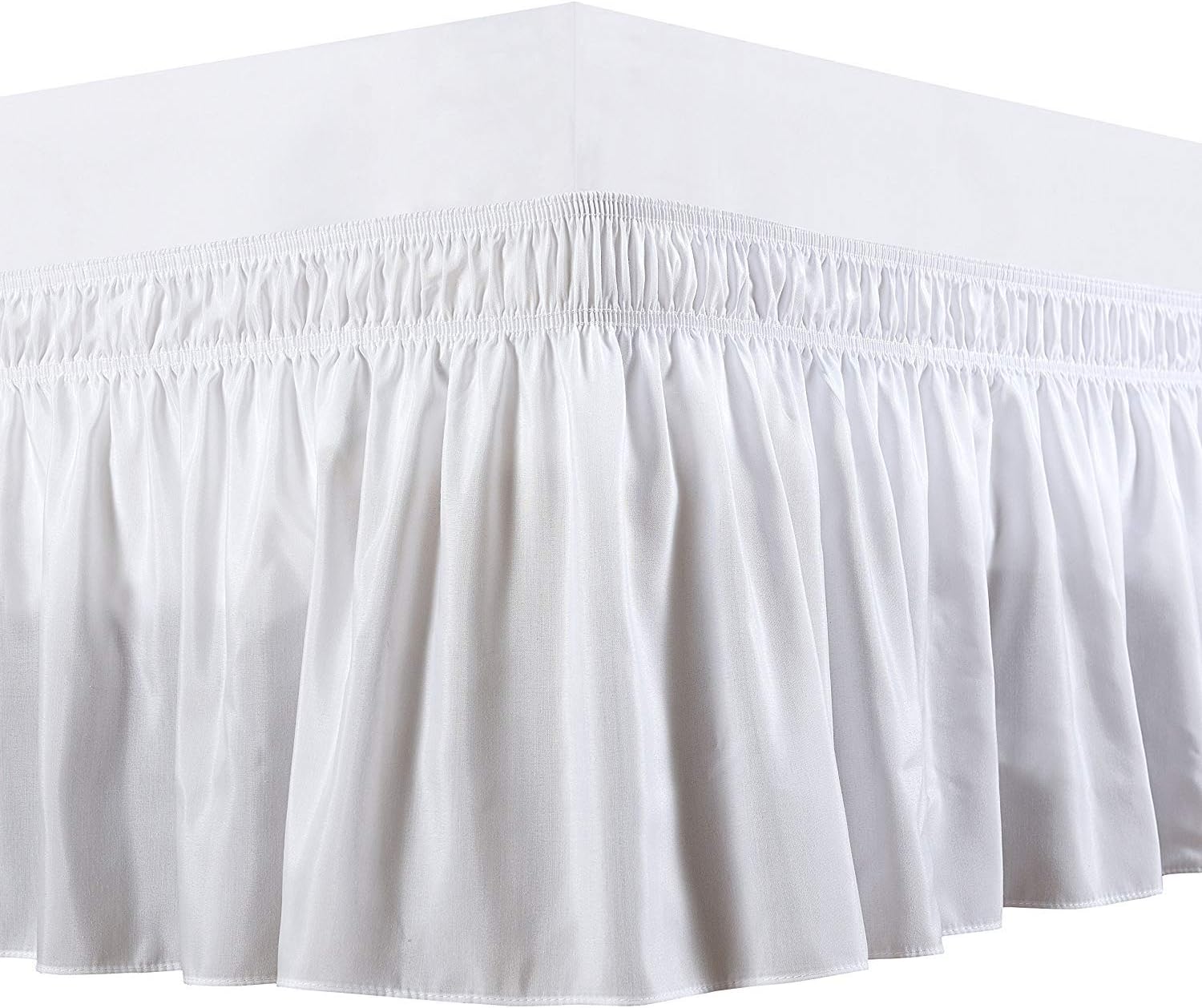 Luxxurecare Three Fabric Sides Bed Skirt 22 Drop Length