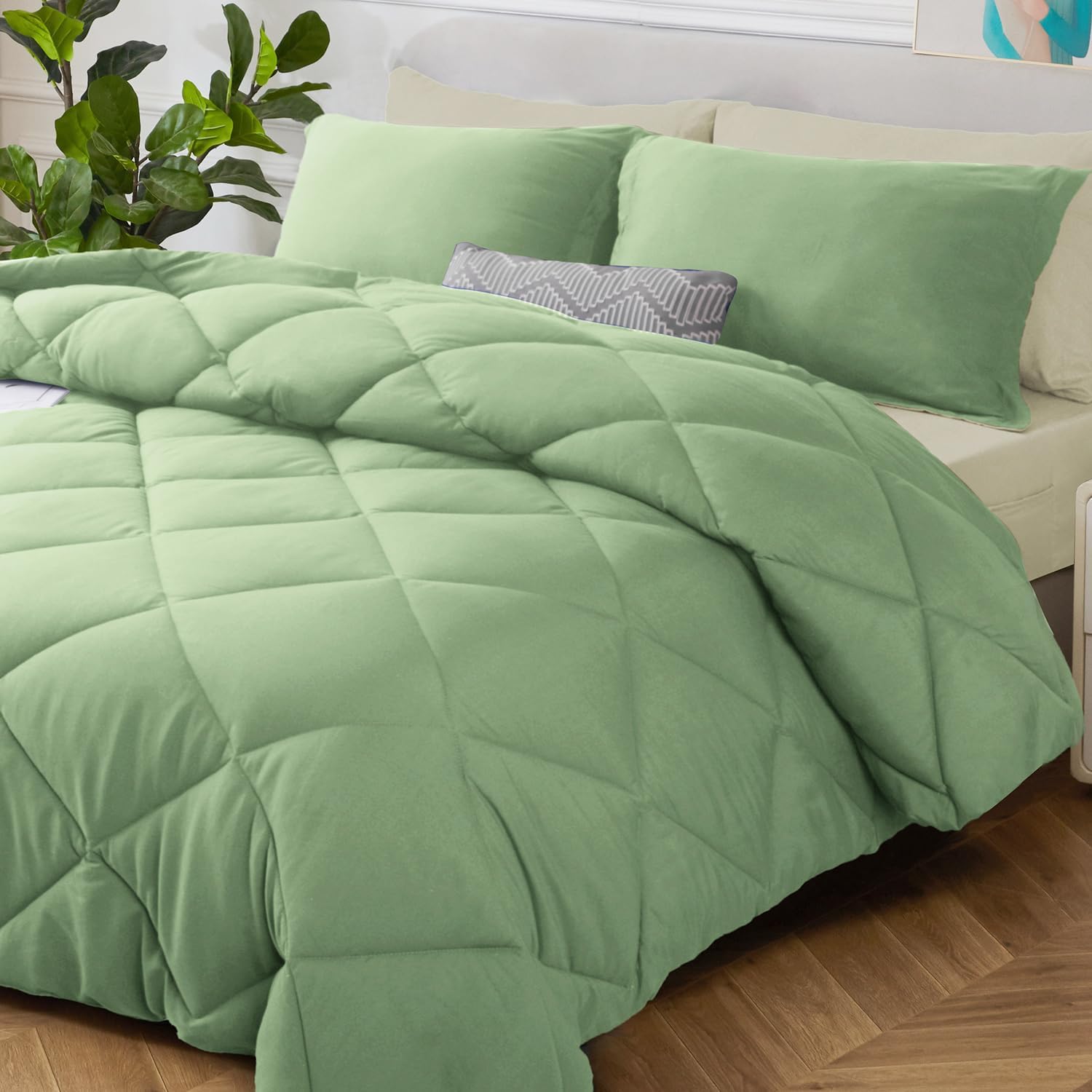 HIG Reversible 5-Piece Twin XL Comforter Set