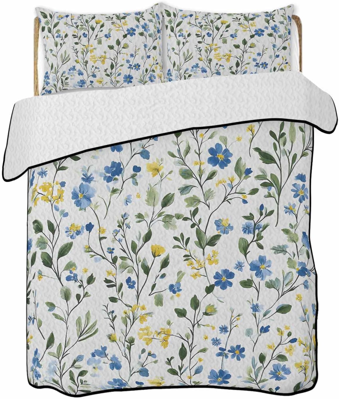PRINT PICTURE ARTHOME Twin XL Quilt Set with Pillow Covers