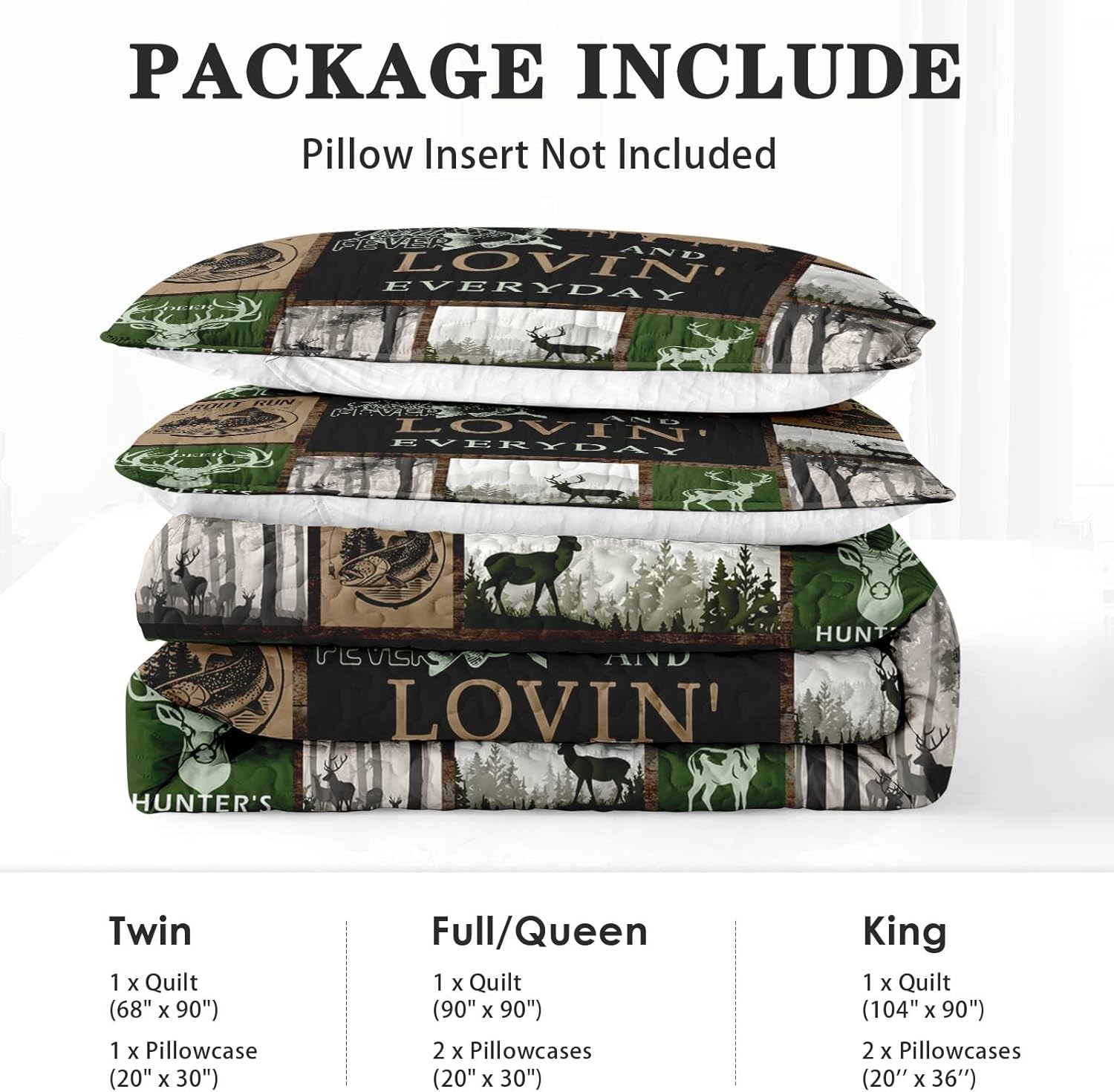Pamnest King Size Quilt Set with Pillow Shams