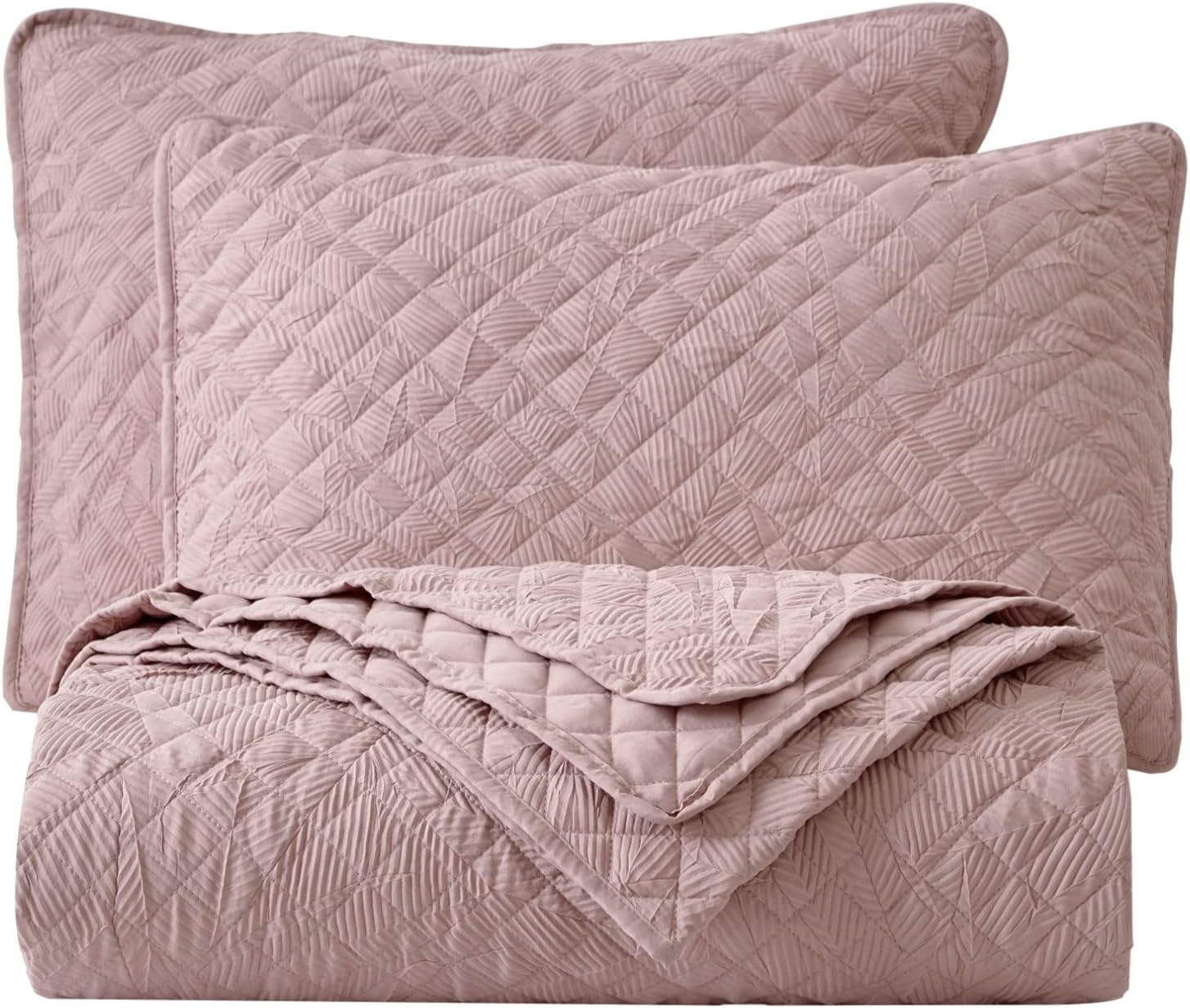 Chezmoi Collection Pucker 3-Piece King Quilt Set
