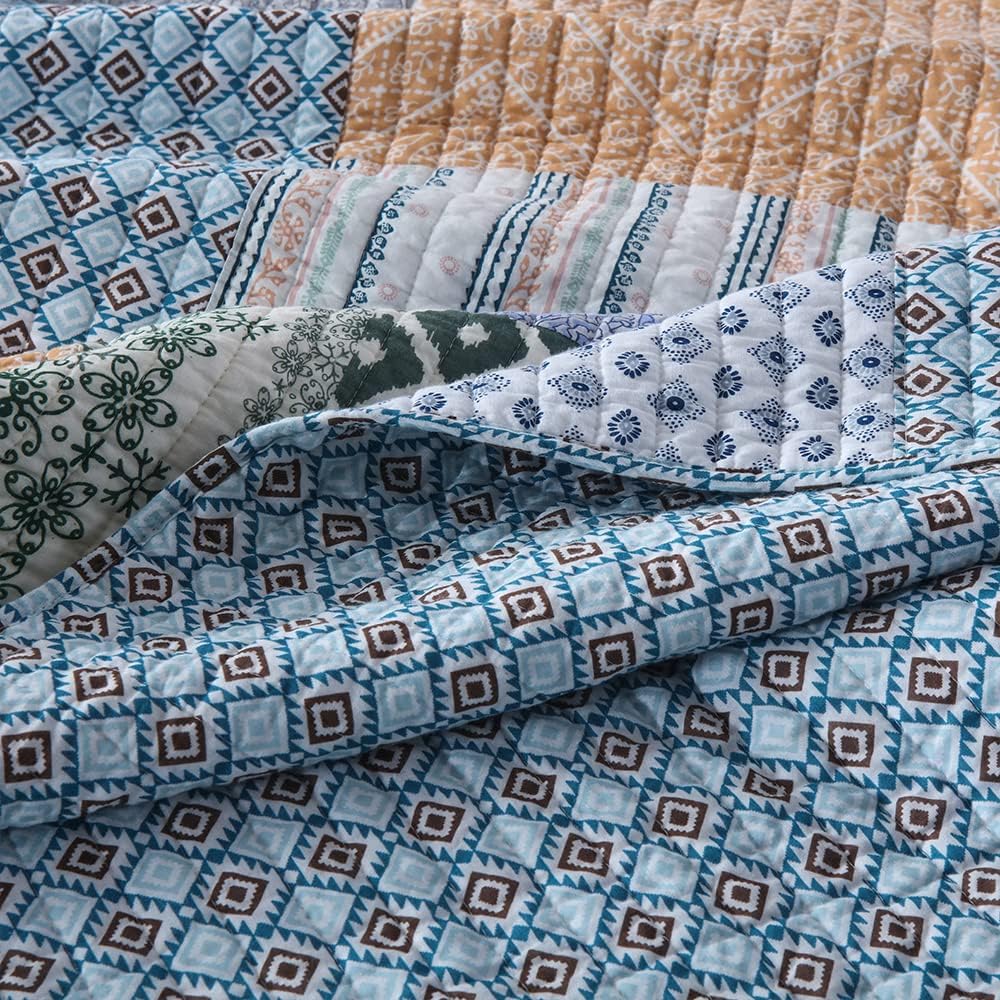 Autumn Dream Reversible Cotton Quilt Set King Size 1
