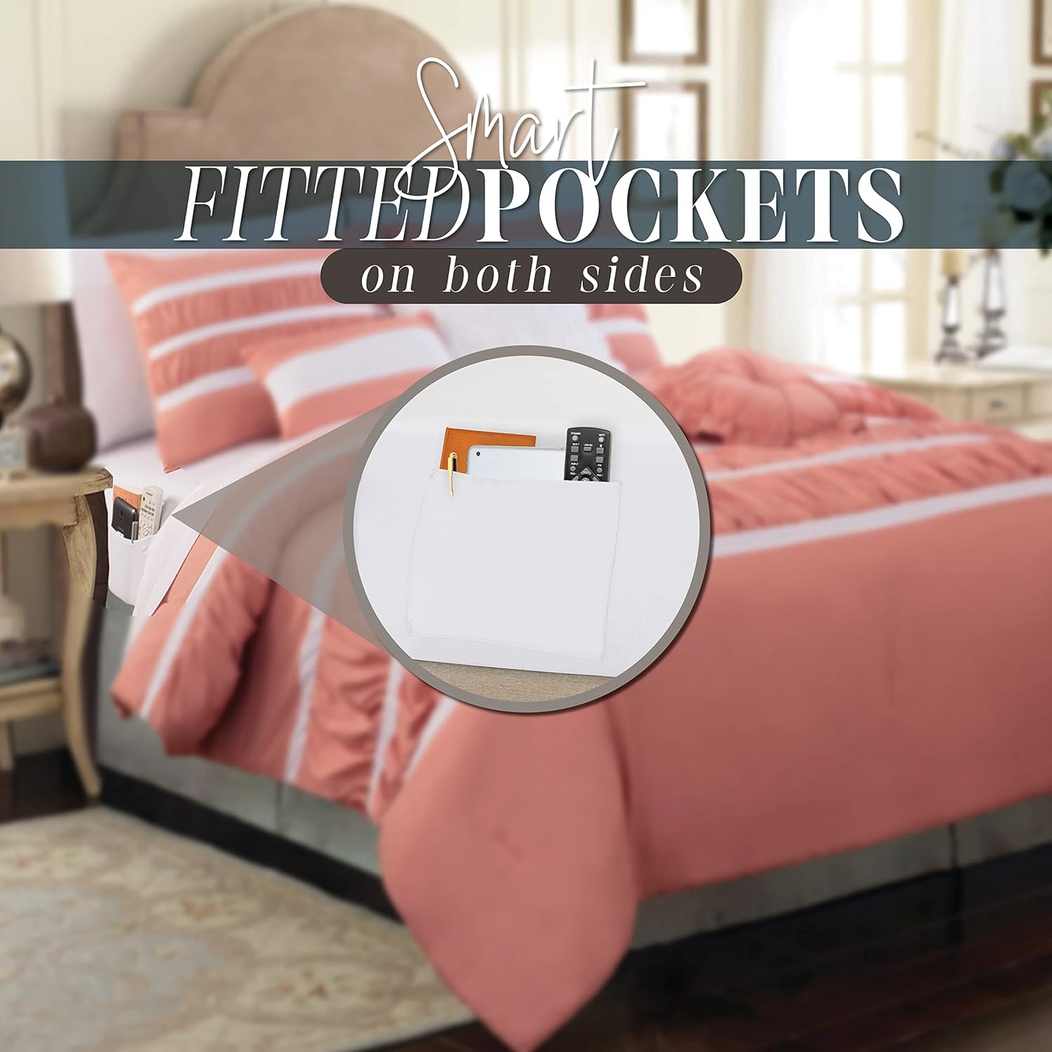 Elegant Comfort 12-Piece Queen Bed-in-a-Bag 1