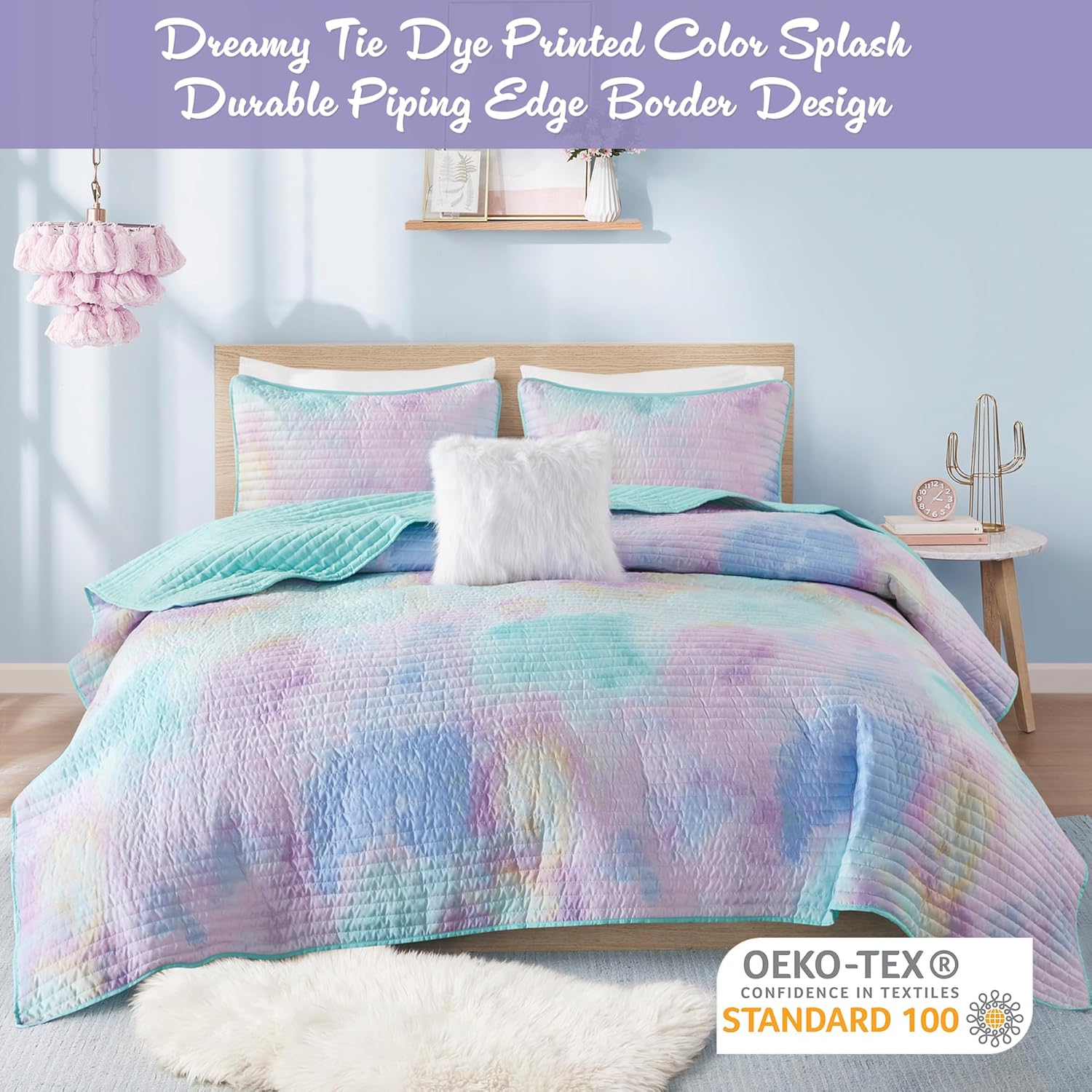 Intelligent Design Cassiopeia Tie-Dye Quilt Set