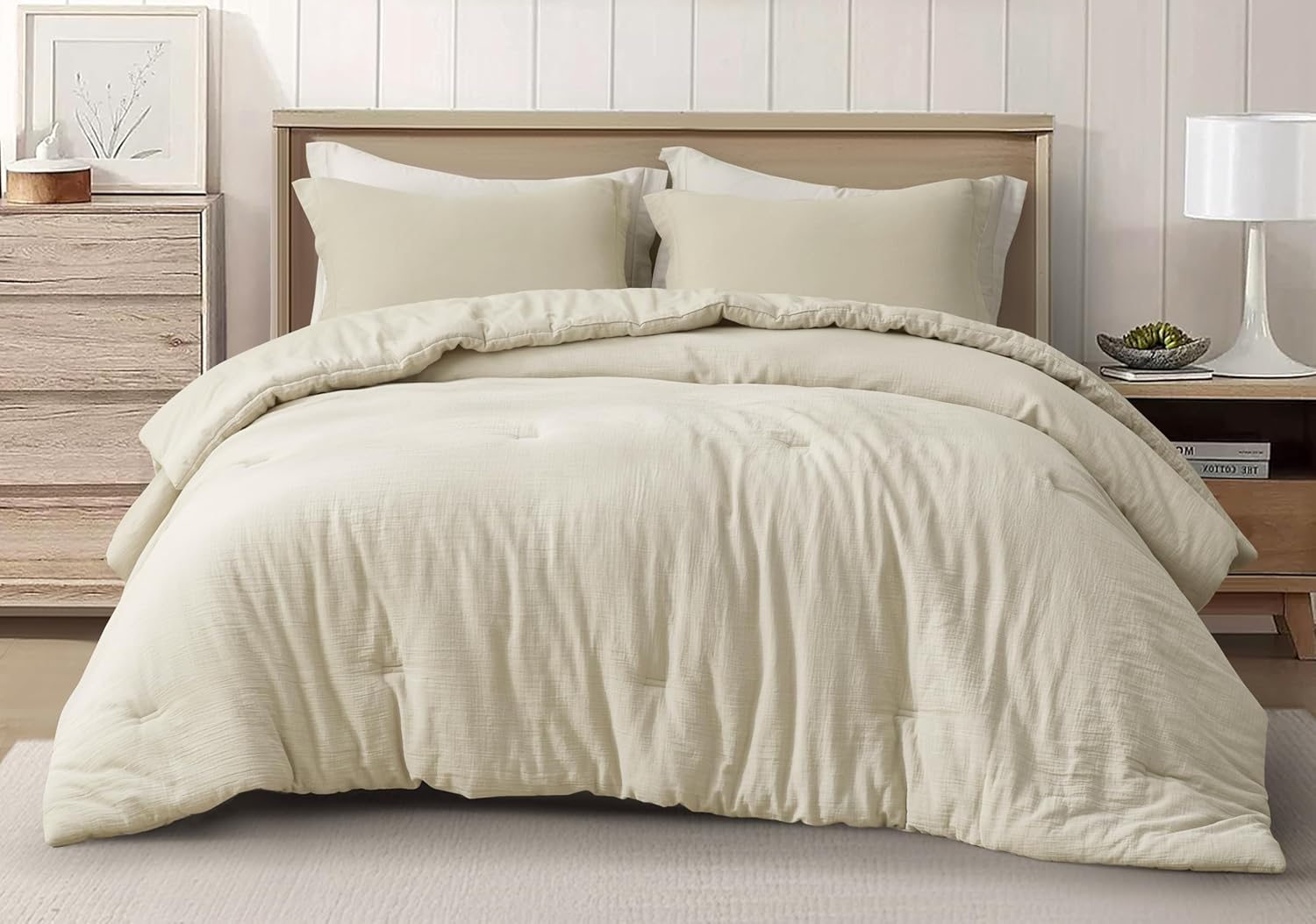 Chezmoi Breeze 2-Piece Cotton Gauze Comforter Set