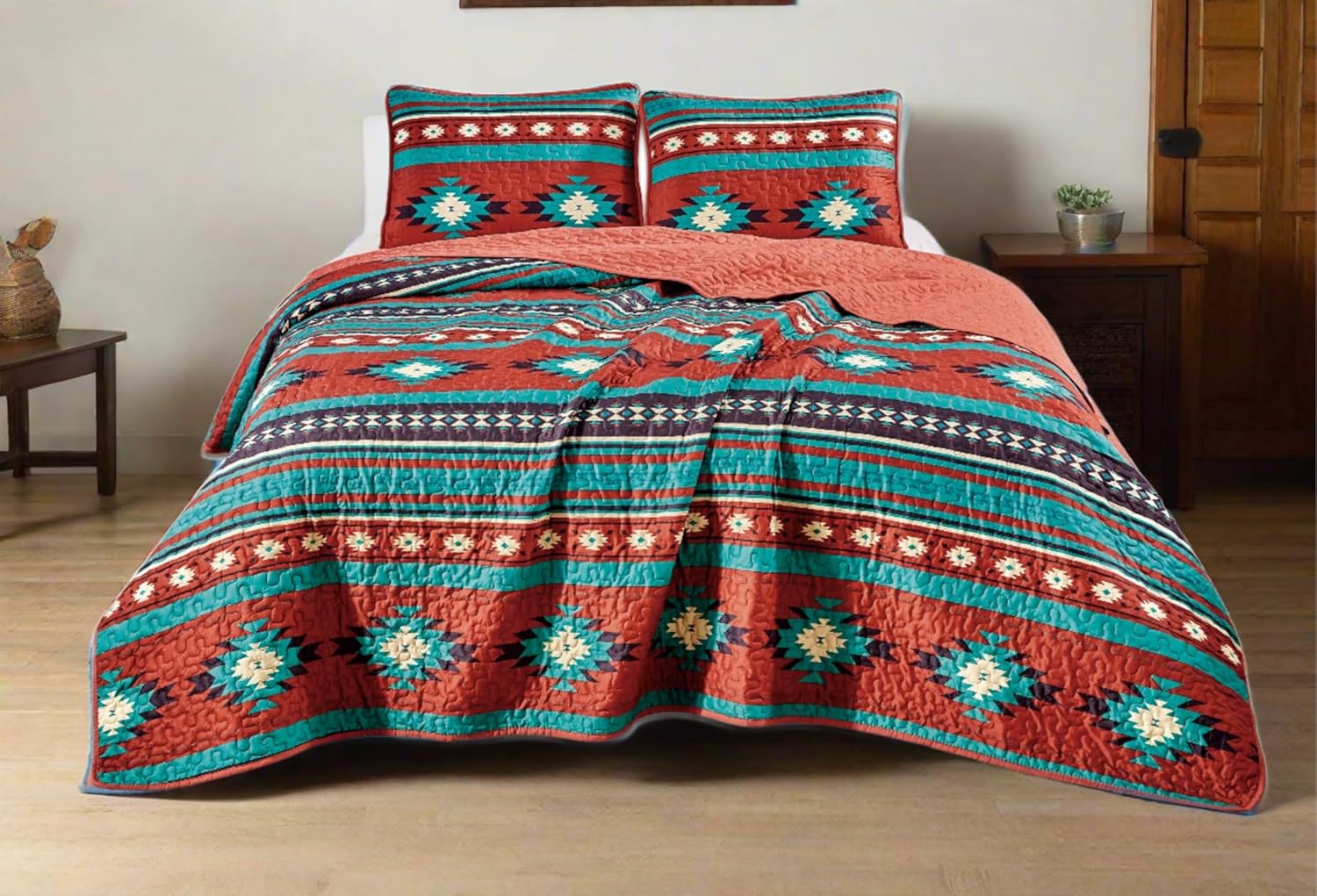 Chezmoi Collection 3-Piece Quilt Set