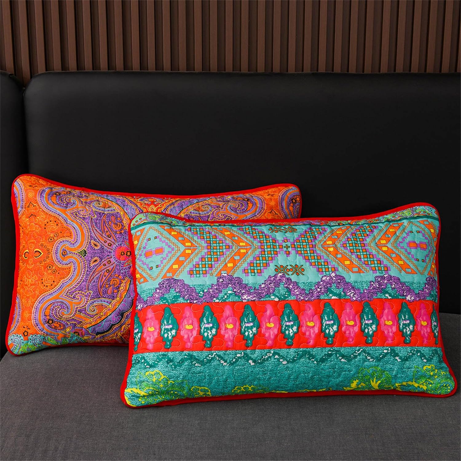 YASMENG Boho Quilt Set Queen Size 3 Piece