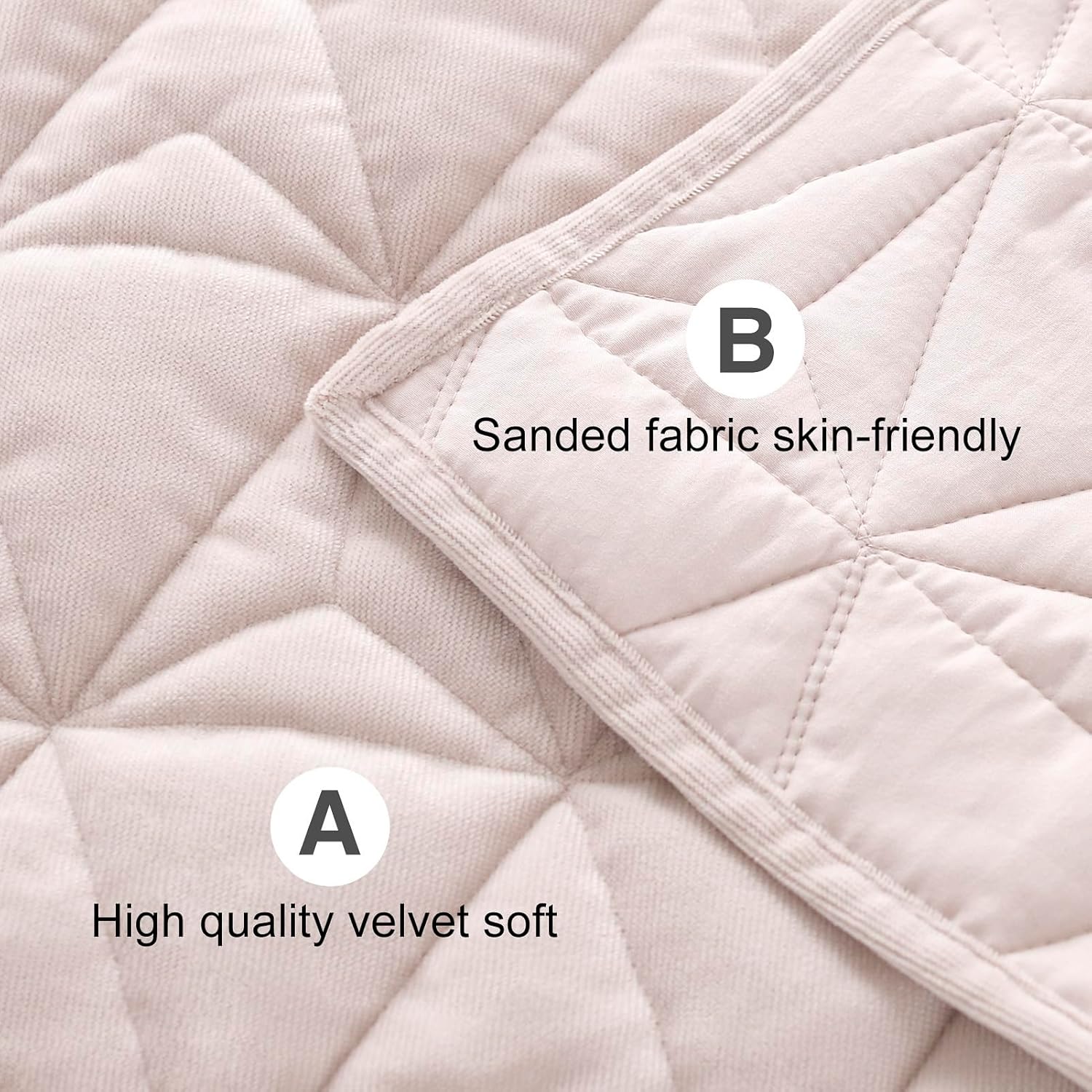Luxury Velvet Oversized California King Quilt Set Rose Pink