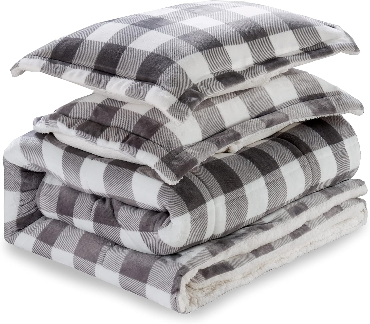 Elegant Comfort Reversible Down Alternative Comforter Set King