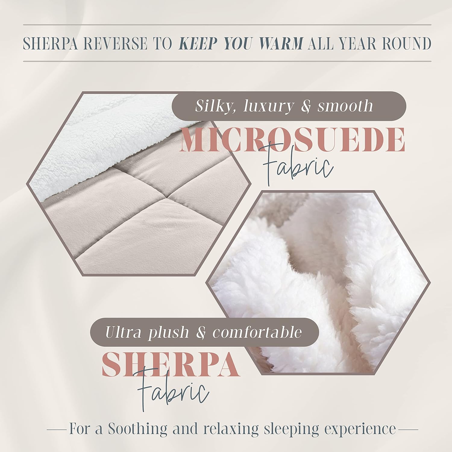 Elegant Comfort Super Soft Sherpa Comforter Set Twin XL
