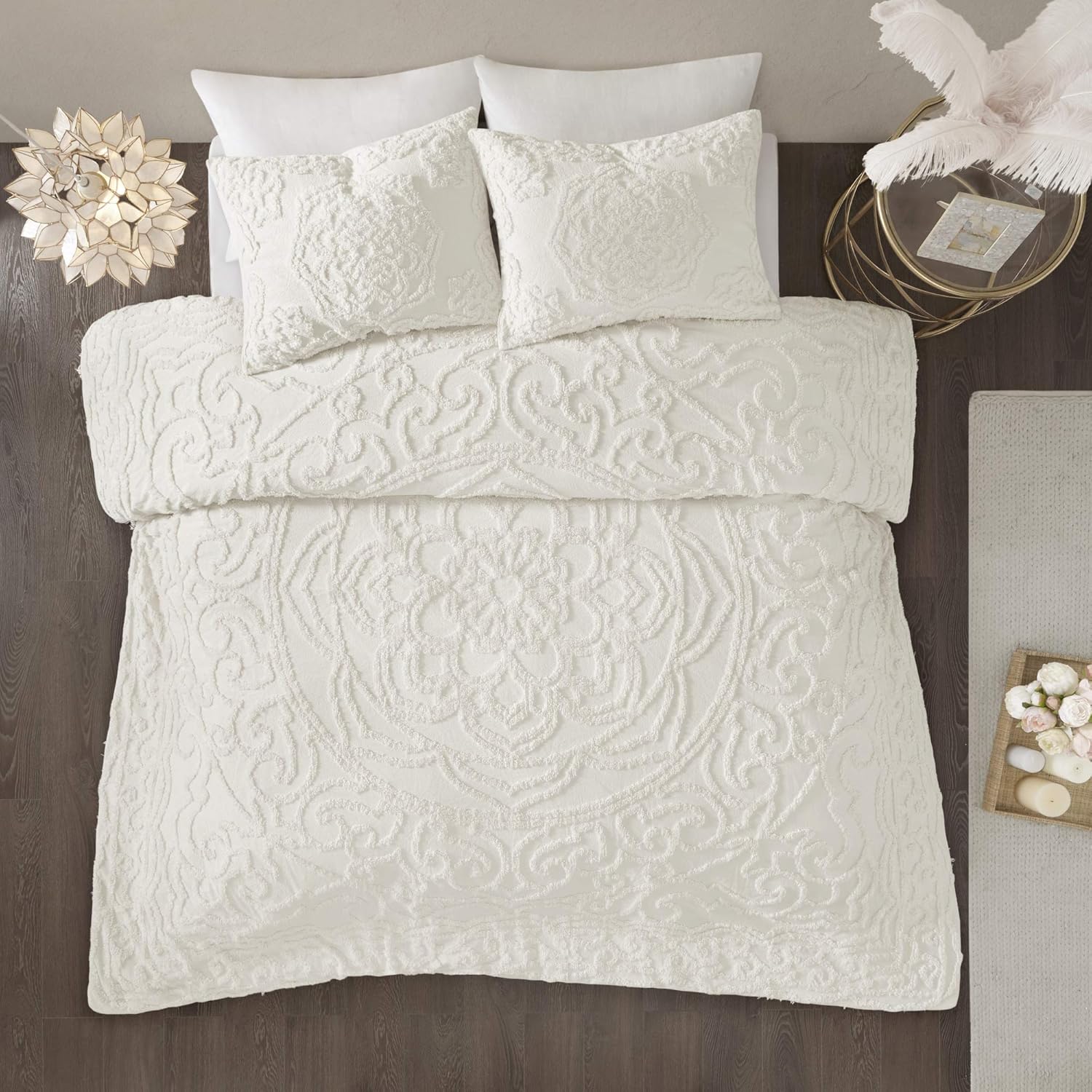Madison Park Laetitia Tufted Cotton Chenille Comforter Set