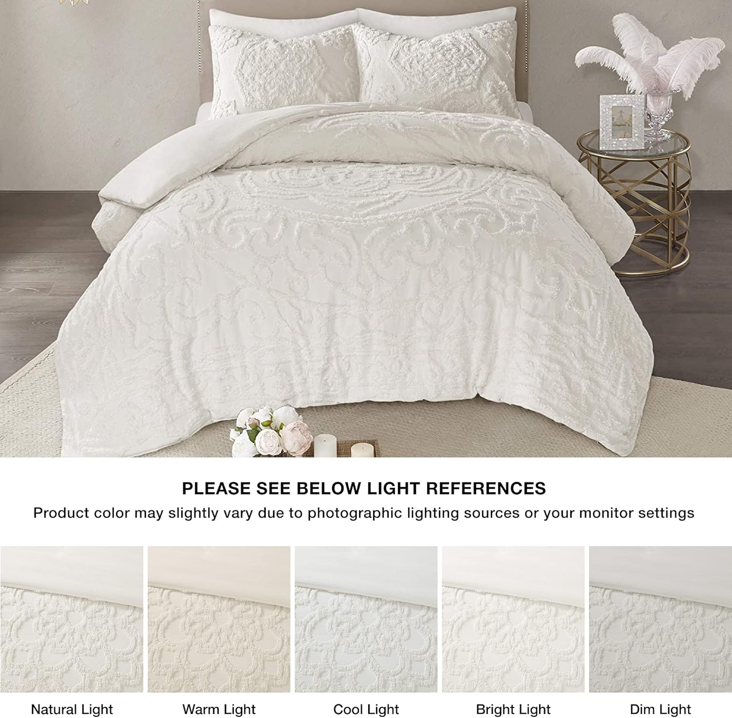 Madison Park Laetitia Tufted Cotton Chenille Comforter Set