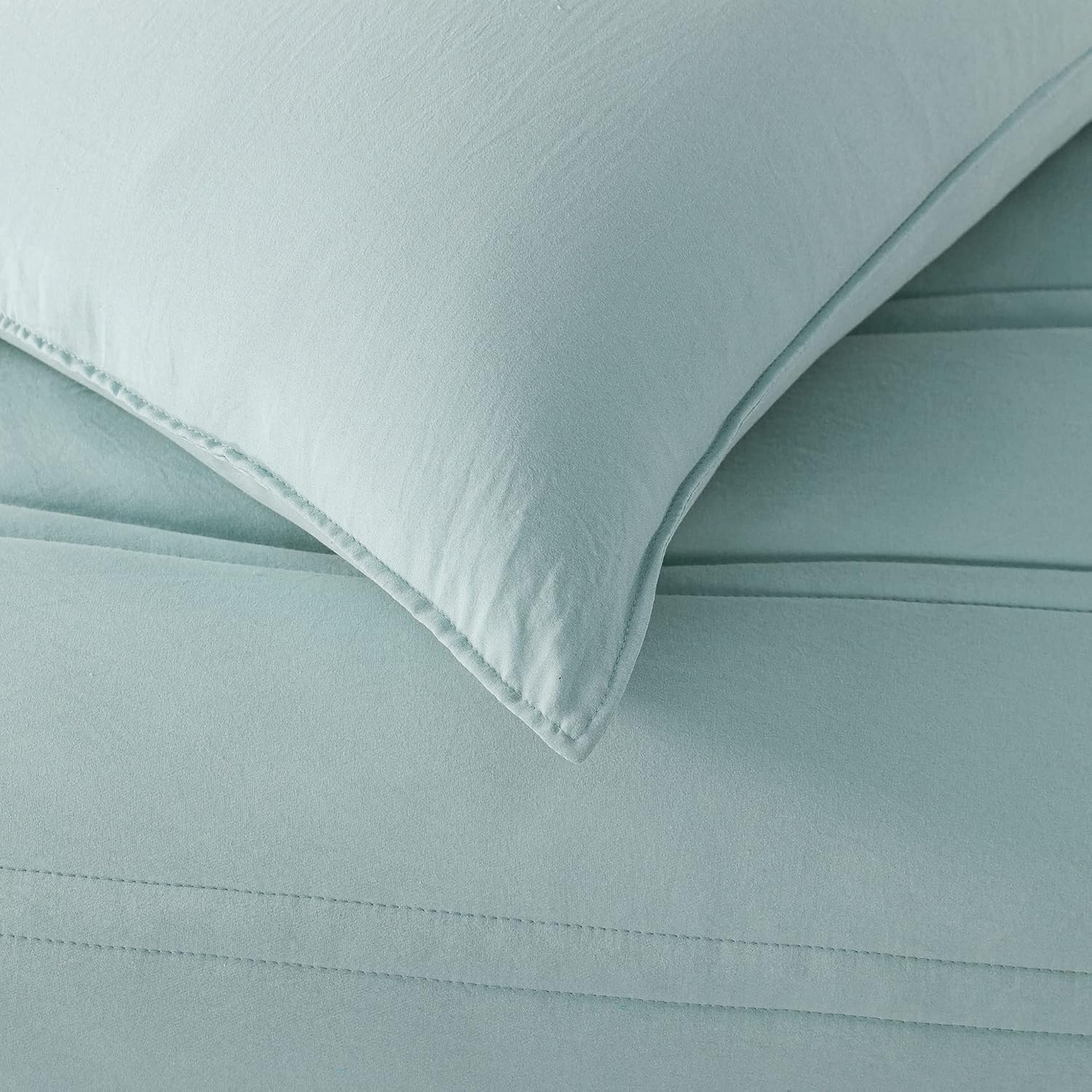 AnnaZ Home 3PC Comforter Set Light Blue Twin XL