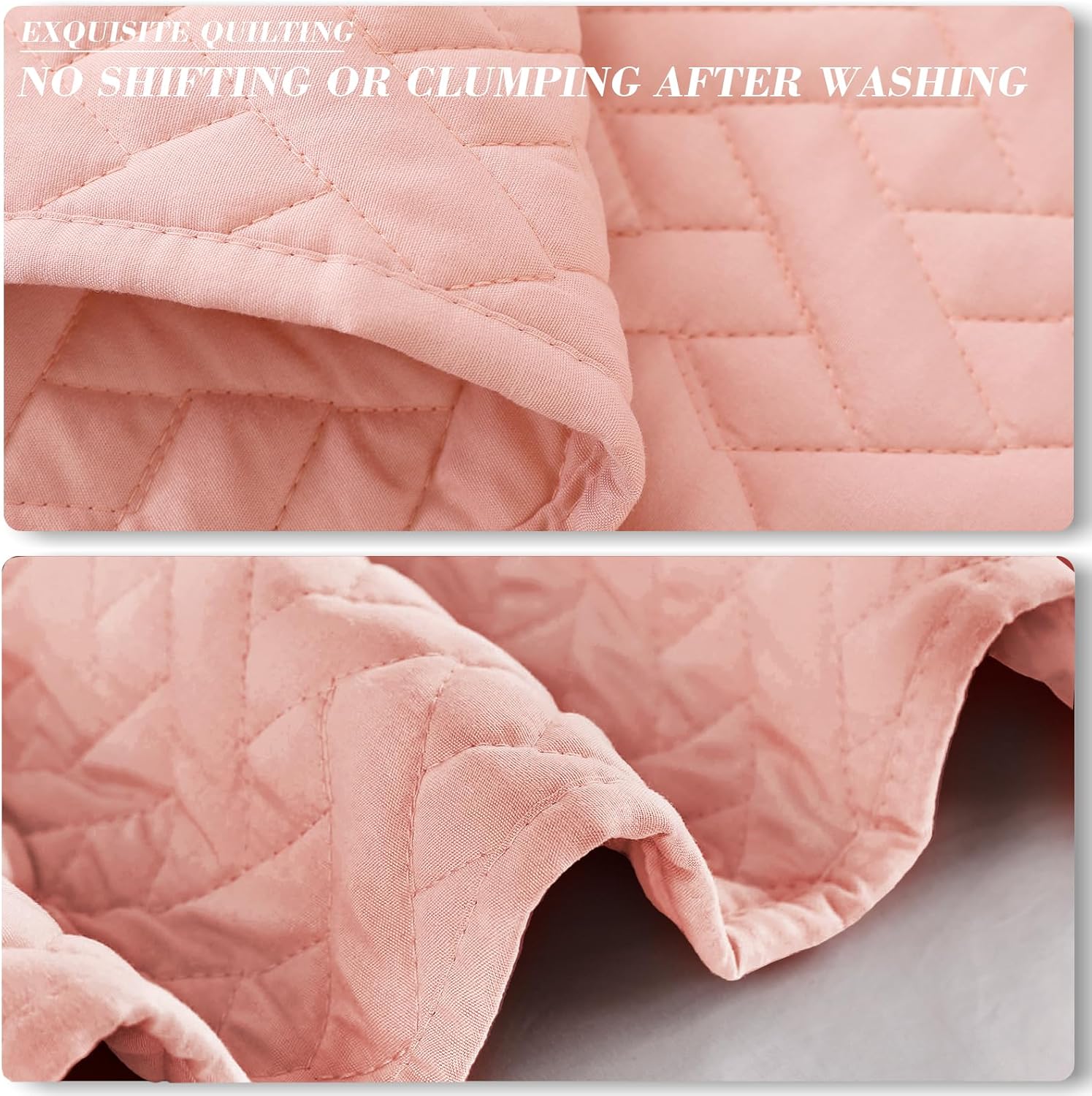 Exclusivo Mezcla Twin Quilt Set with Basket Weave Pattern 1