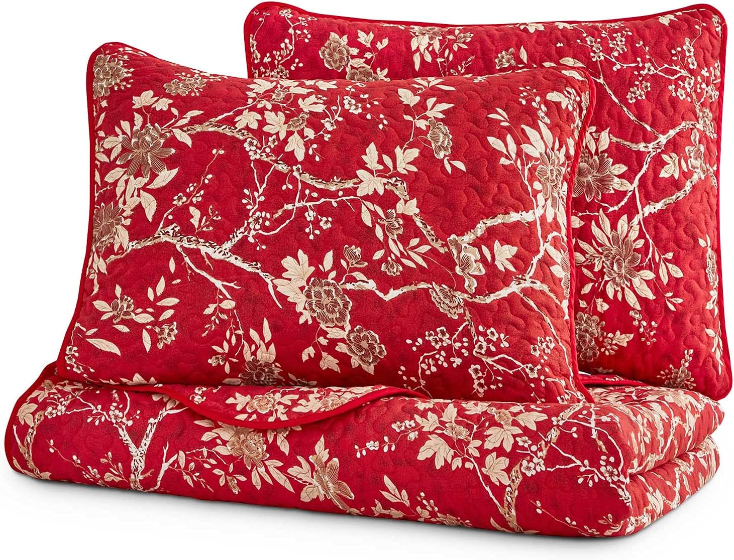 Wake In Cloud Floral Quilt Set Twin 3-Piece 1