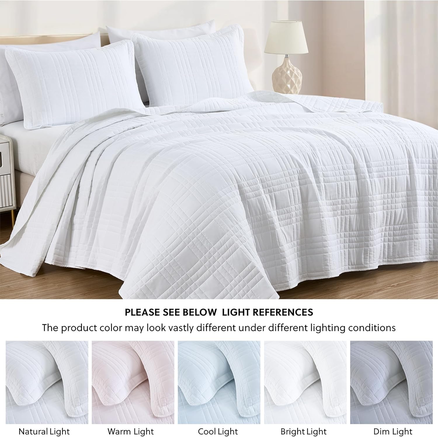Chezmoi Kingston Twin XL Bedspread Set 2-Piece