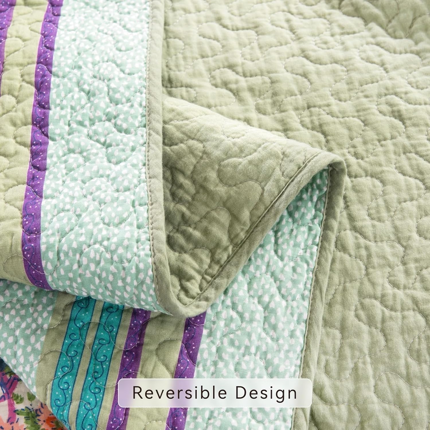 YAYIDAY Quilt Set Queen Size Patchwork Bedspread
