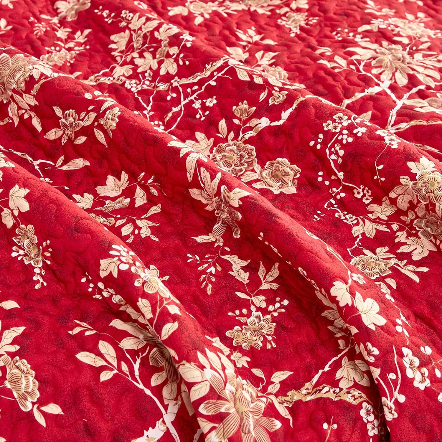 Wake In Cloud Floral Quilt Set Twin 3-Piece 1