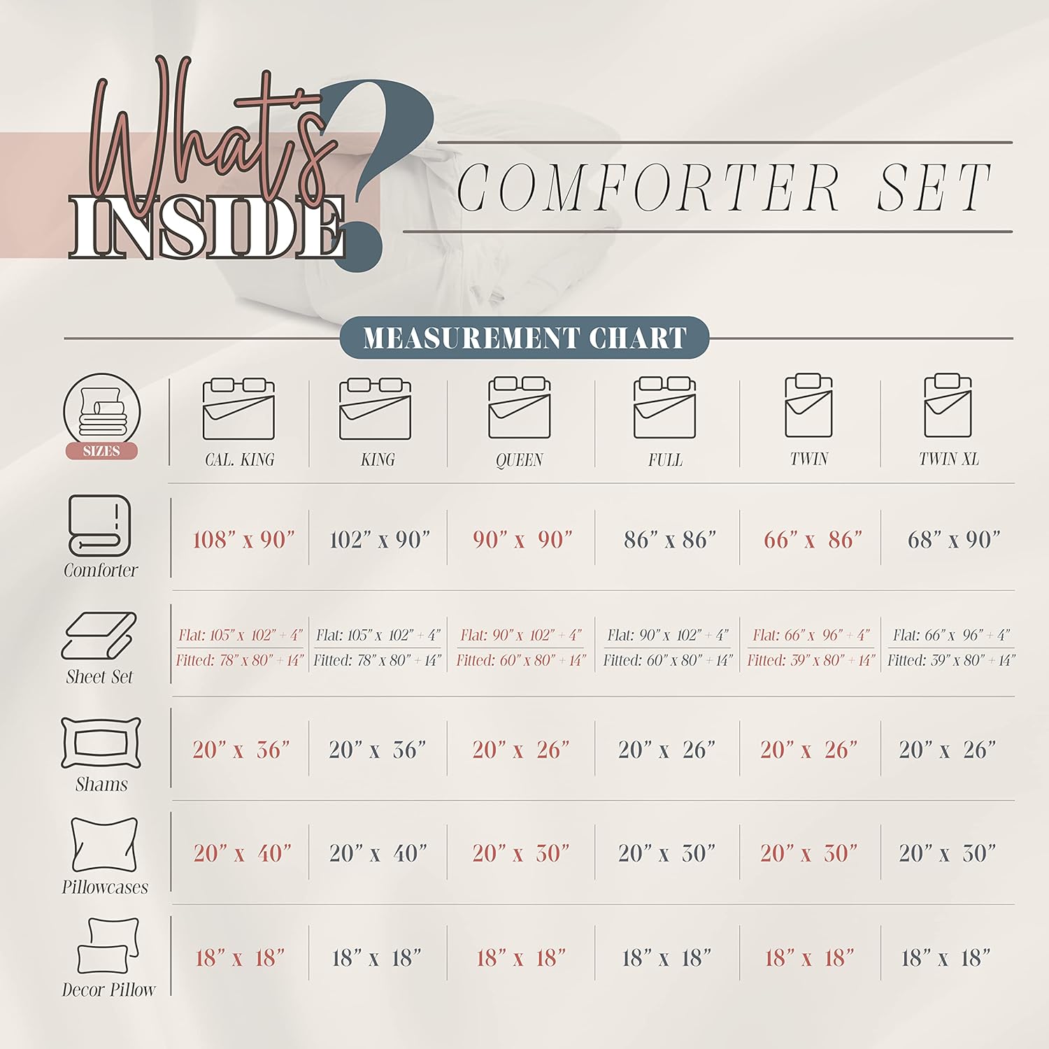 Elegant Comfort 10-Piece Marble Print Comforter Set