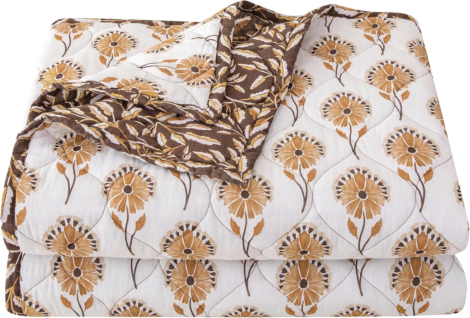 HiEnd Accents Woodstock 3 Piece Reversible Cotton Quilt Set