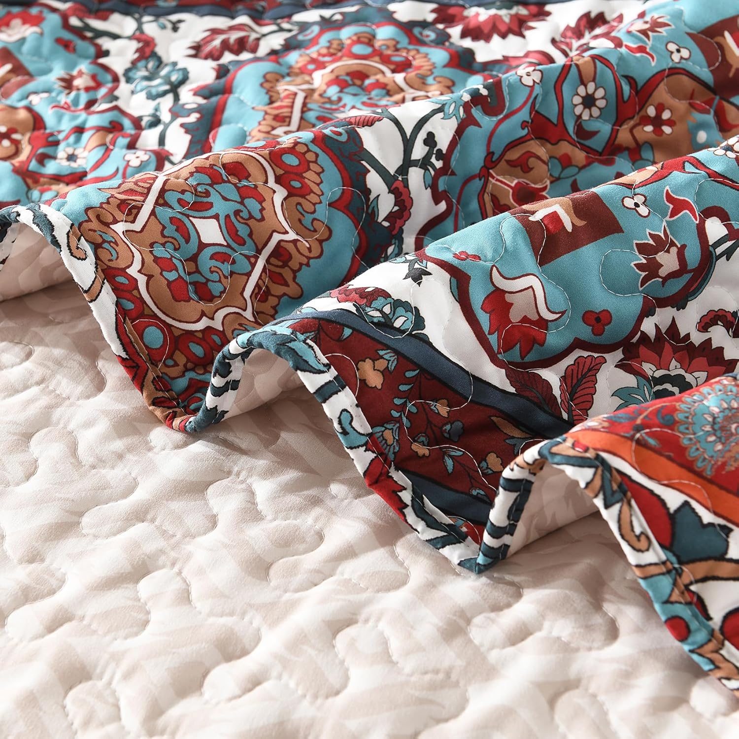 HORIMOTE HOME Boho Reversible Queen Quilt Set