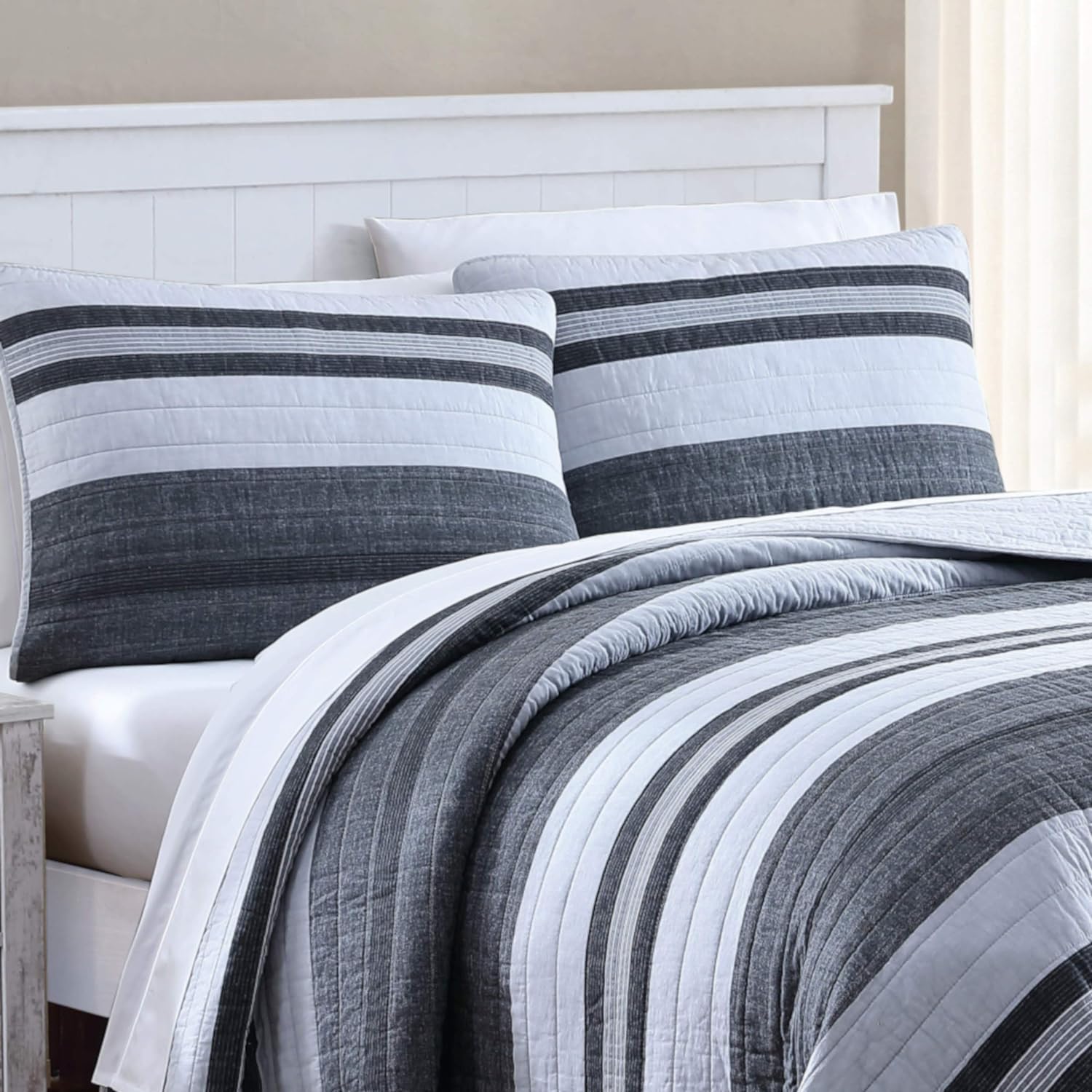 Nautica Twin Quilt Set Cotton Reversible Bedding 1